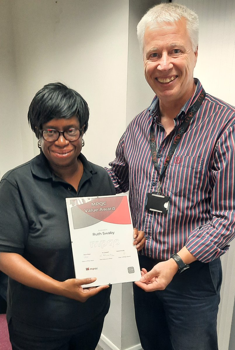 Congratulations Ruth Swaby, winner of an <a href="/MPQC_/">MPQC</a> Value Award for her dedicated volunteering at <a href="/birminghamcg22/">Birmingham 2022</a> . Ruth, along with the rest of the volunteers, helped to make the Commonwealth Games such a success story for Birmingham, the West Midlands and the UK as a whole.
