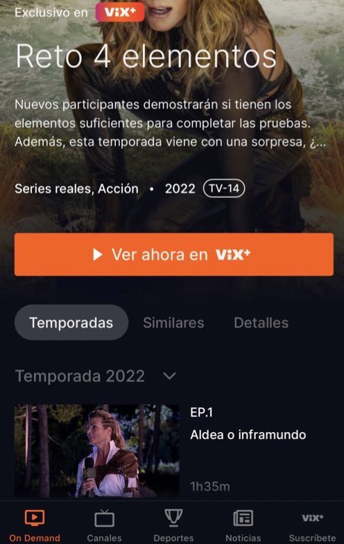 4ElementosFan's tweet photo. @Yavidanoficial @reto4mx @Montserrat33 @Bazookajoeradio @AdrianDiMonte @MiCanal5 Para los que preguntan por el Capítulo completo -Descarguen VIX  disponible para iOS y androi y ahí podrán ver el capituló completo con Comerciales y sin registrar, existe también la opción de pagar y suscribirse #RegresoReto4Elementos 🍃🔥💦⛰ https://t.co/SsLSiKoINj