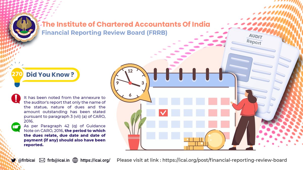 frrbicai's tweet photo. @frrbicai @theicai @drdebashismitra @AniketTalati @CaDurgeshkabra @AbhayChhajed17 @CAkemishaSoni @CAHansRajChugh @CAPramodLunawat @CaDayaniwas
#DidYouKnow #caro2016 #companyauditorsreportorder #guidancenote #annexure #auditorreport https://t.co/noiB5O3krS