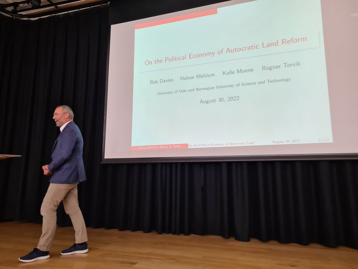 Seminar in honour of Kalle Moene on the occasion of his seventieth birthday (two years late because of the pandemic). First speaker: Ragnar Torvik