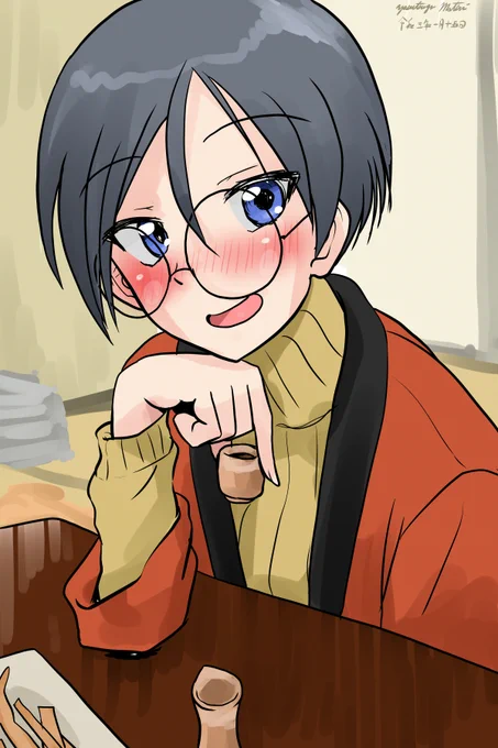 薄ら寒いからぬくい絵で落ち着きましょう。 