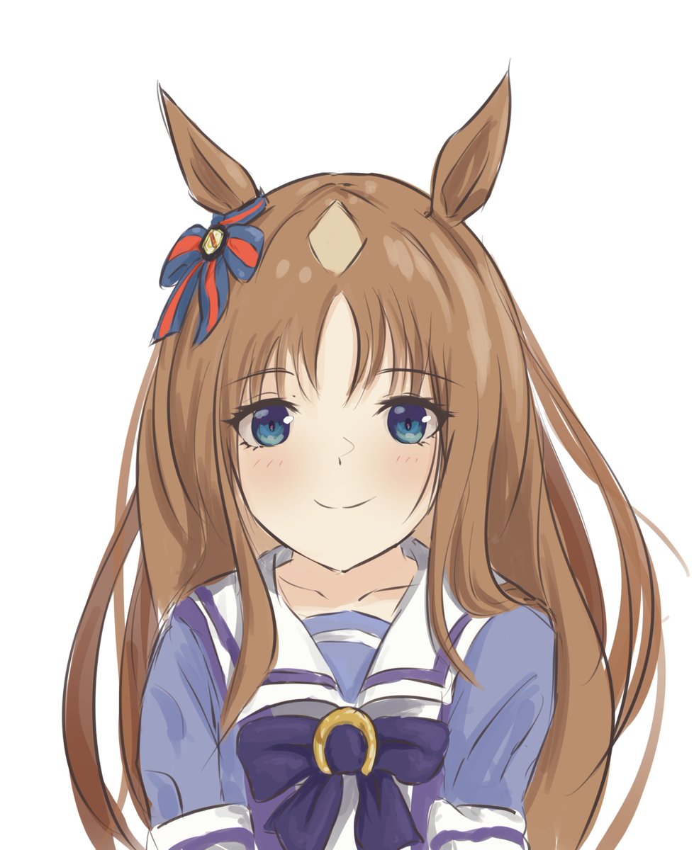 エイシンフラッシュ(ウマ娘) 「#今月描いた絵を晒そう正面絵しか描いて