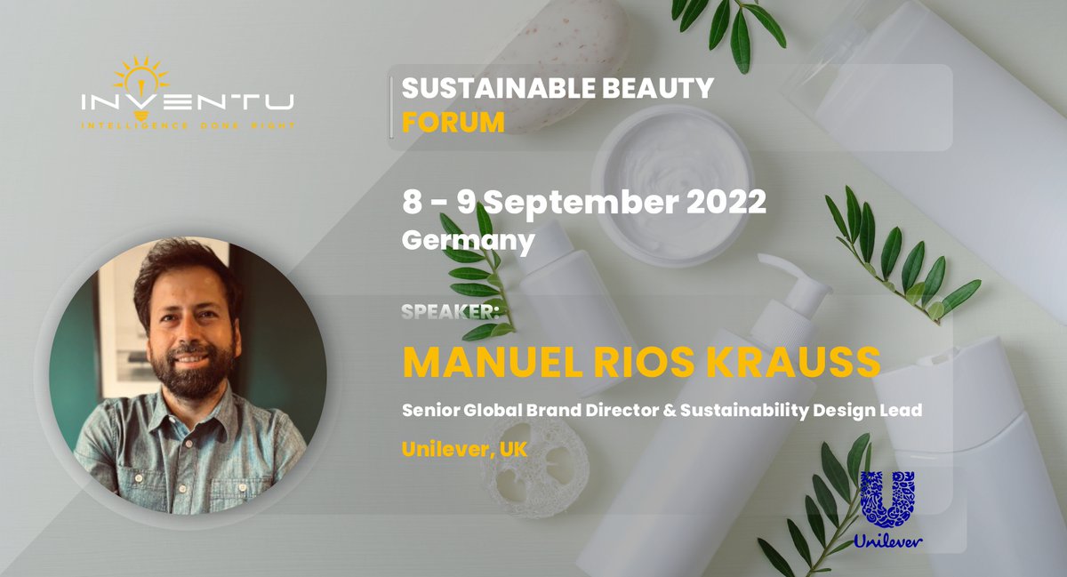 Solid beauty products don’t only cut packaging costs, but they also reduce water usage. So, can solid beauty products be fully adopted? 
This question will be answered by Manuel Rios Krauss, Senior Global Brand Director &amp; Sustainability Design Lead at <a href="/Unilever/">Unilever</a> , UK. 🚀