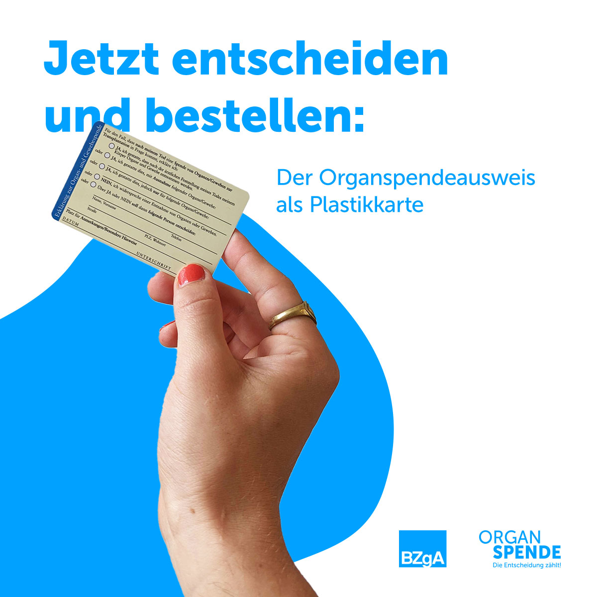 OrganspendeBZgA's tweet photo. Wasserfest, kompakt und lebensrettend: der #Organspendeausweis als Plastikkarte! Die robuste Alternative zum Papierausweis bekommen Sie ganz schnell und einfach über unsere Webseite: https://t.co/oJfYZEiIx5
#BZgA #Organspende #Organspendeausweis #entscheidedich https://t.co/wDoaAfhL2y