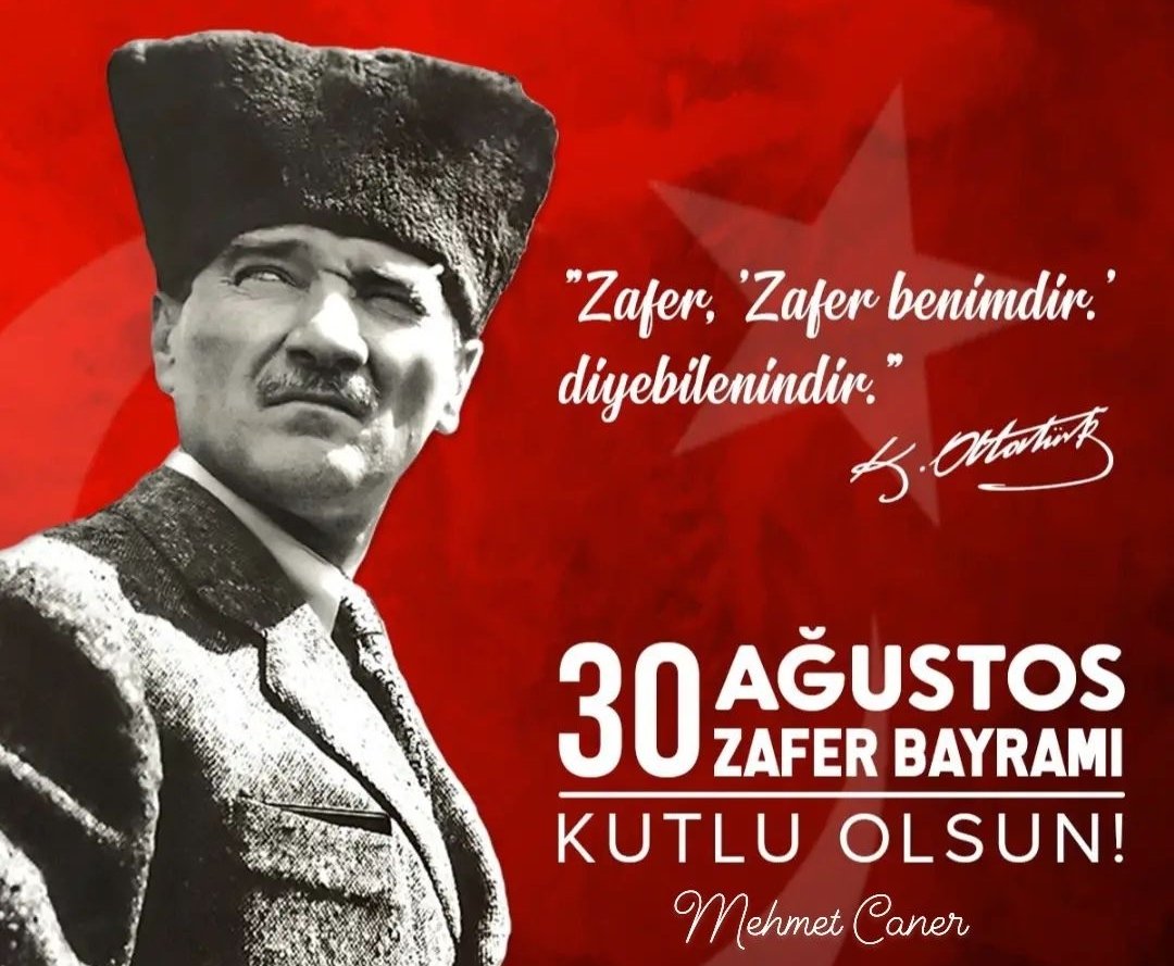 mcaner26's tweet photo. Zaferde başarıda herzaman inananların olmuştur... Zafer Bayramımız Kutlu Olsun. https://t.co/gzrLEgkzwi