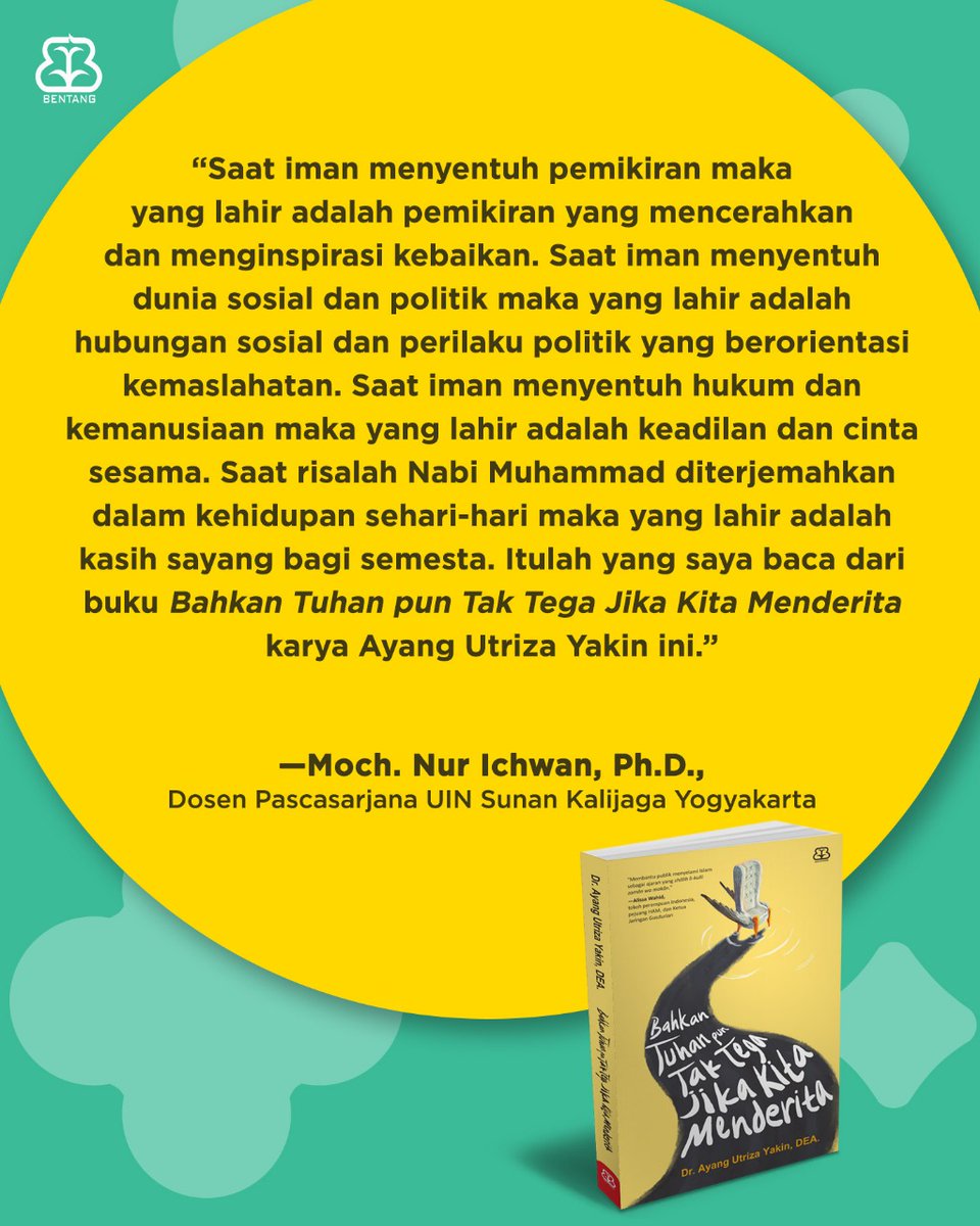 Ayang_Utriza's tweet photo. Terima kasih Bu Nyai Prof. @n_rofiah dan Ustadz Prof. @MNIchwan.

Silakan prapesan ke @bentangpustaka @mizanstore @mizandotcom dll. https://t.co/VnwLBNrqb2