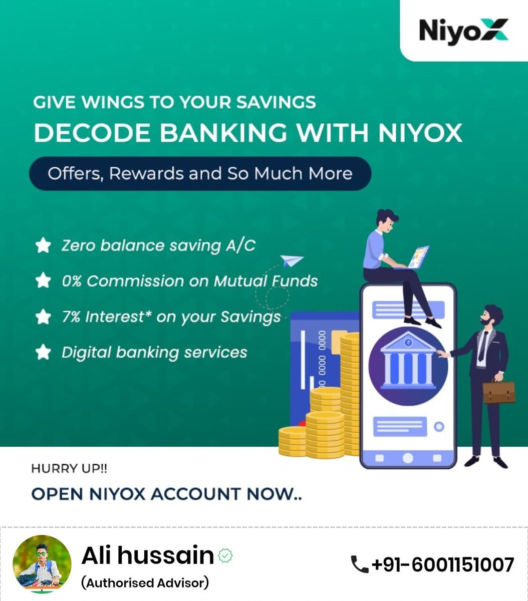 assameducation's tweet photo. Decode banking with NiyoX
Open now -  https://t.co/mjYGHcxt3s https://t.co/h18eC8oEoI