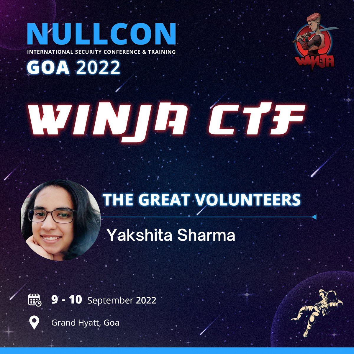 Winja_CTF's tweet photo. "Primary goal of hacking was the intellectual curiosity, the seduction of adventure."
Join us online or at #NullconGoa2022 to take a look at what #WinjaCTF is all about.
Register Now: https://t.co/jRcaNtSubC
#Winja #hacking #Pentesting #cybersecurity https://t.co/WGqRv849EN