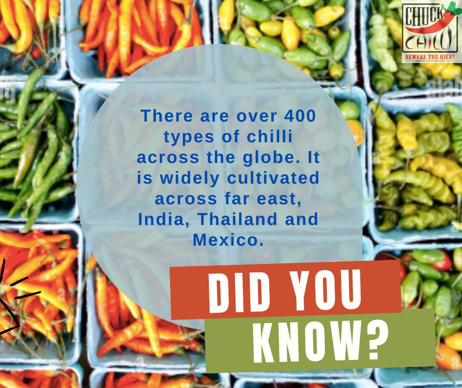chuckchillifood's tweet photo. Fun Fact!
There are a lot of chilies out there for you to try out. Chuck Chilli 🌶🌶🔥 is the first one to try😊
#Chuckchilli #Bewarethekick https://t.co/vV6T98hiWG
