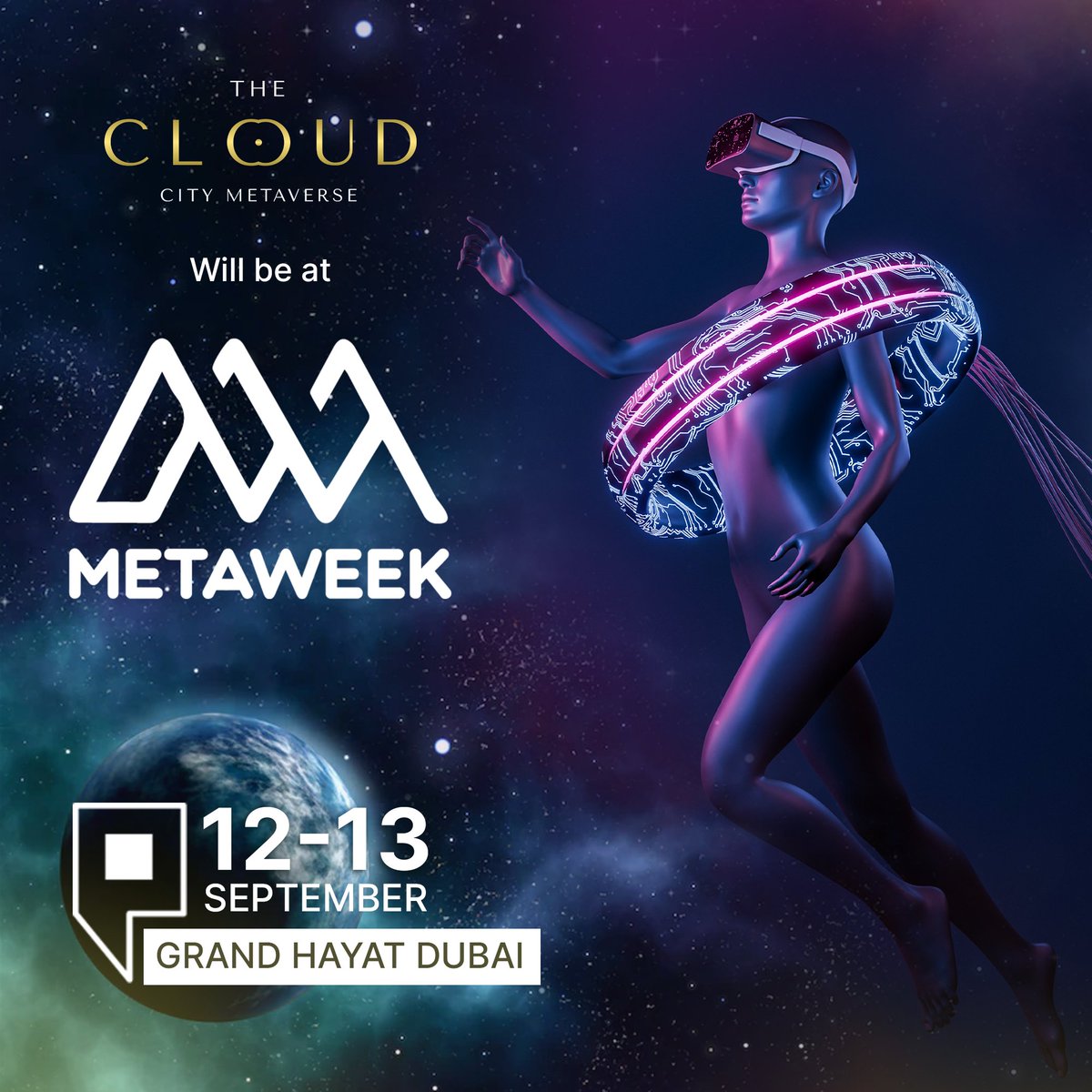 The Cloud City Metaverse is coming to 
<a href="/themetaweek/">MetaWeek</a> Dubai.

TCCM will be at the meta week Dubai on 11-14 Sept. We are looking forward to meeting all the metaverse and web3.0 enthusiasts.

For more updates join our discord:
discord.com/invite/theclou…

#MetaWeek #Dubai #cloudcity