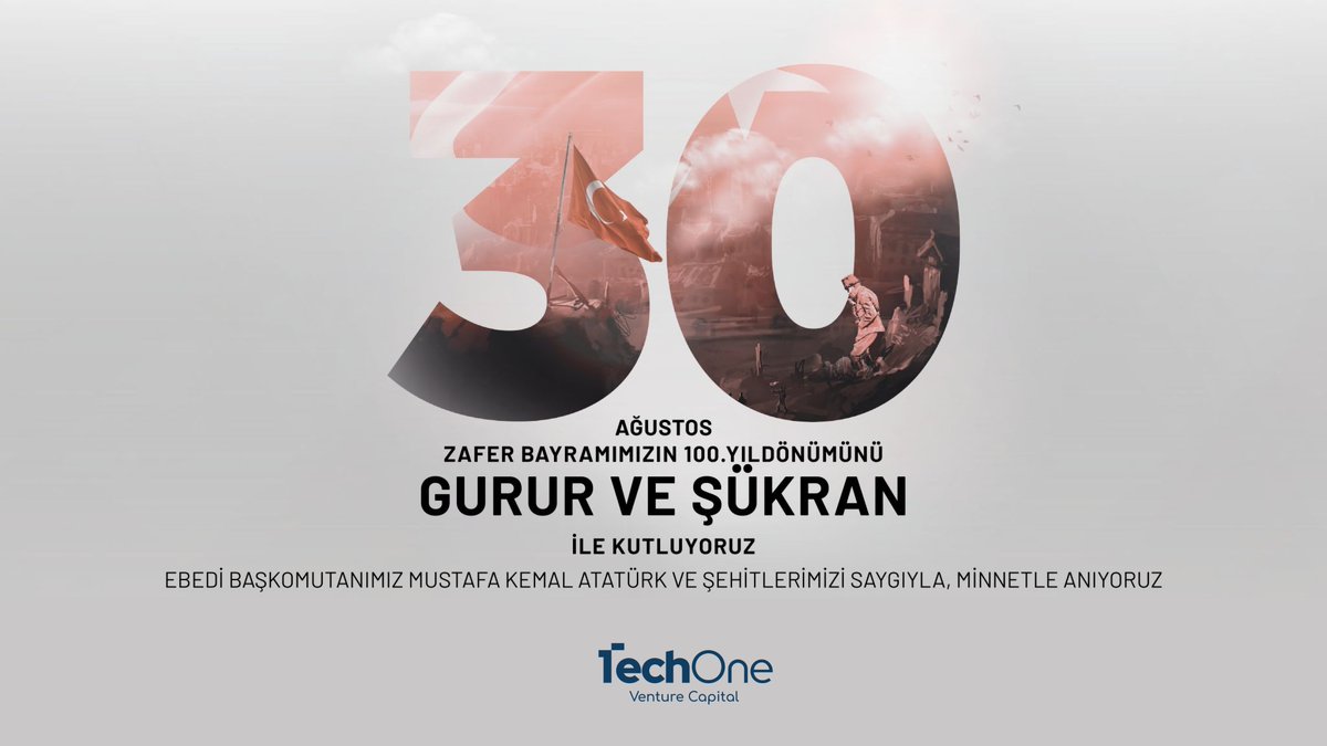 TechOneVC's tweet image. 30 Ağustos Zafer Bayramımız kutlu olsun!