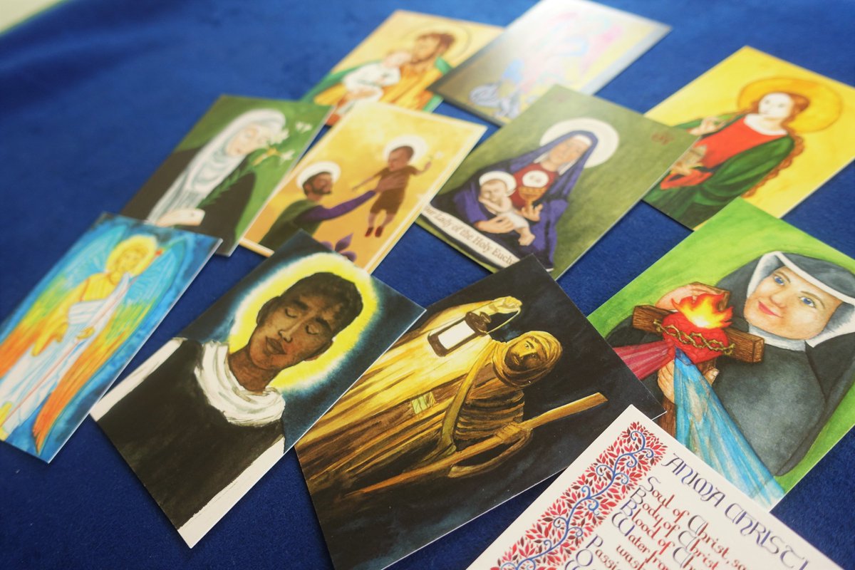 DomSrStJoseph's tweet photo. There are multiple new prayer cards in our shop! Featuring a range of original art and calligraphy, the full range can be seen and purchased here: https://t.co/bmp7EH33pW
#dominicards #prayercards #saints #artandbeauty https://t.co/pvH1RvMaz4