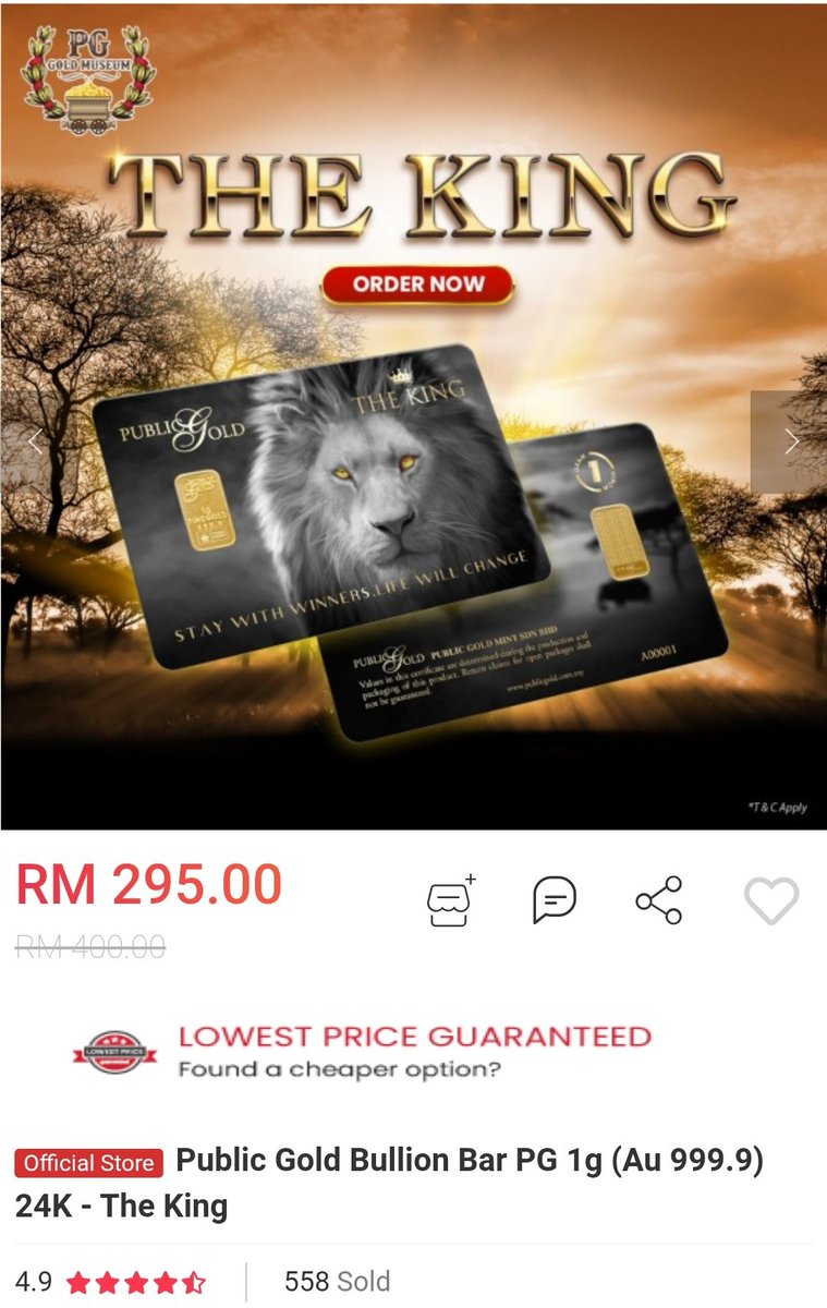 tokperaihemas's tweet photo. https://t.co/Oyt4JeFtja
#MalaysiaNo1ecommerce #PGMall #ShopShareEarn #CarnivalSale #pgjewel #publicgold #aurora #pgmuseum https://t.co/A9Ay250tpB