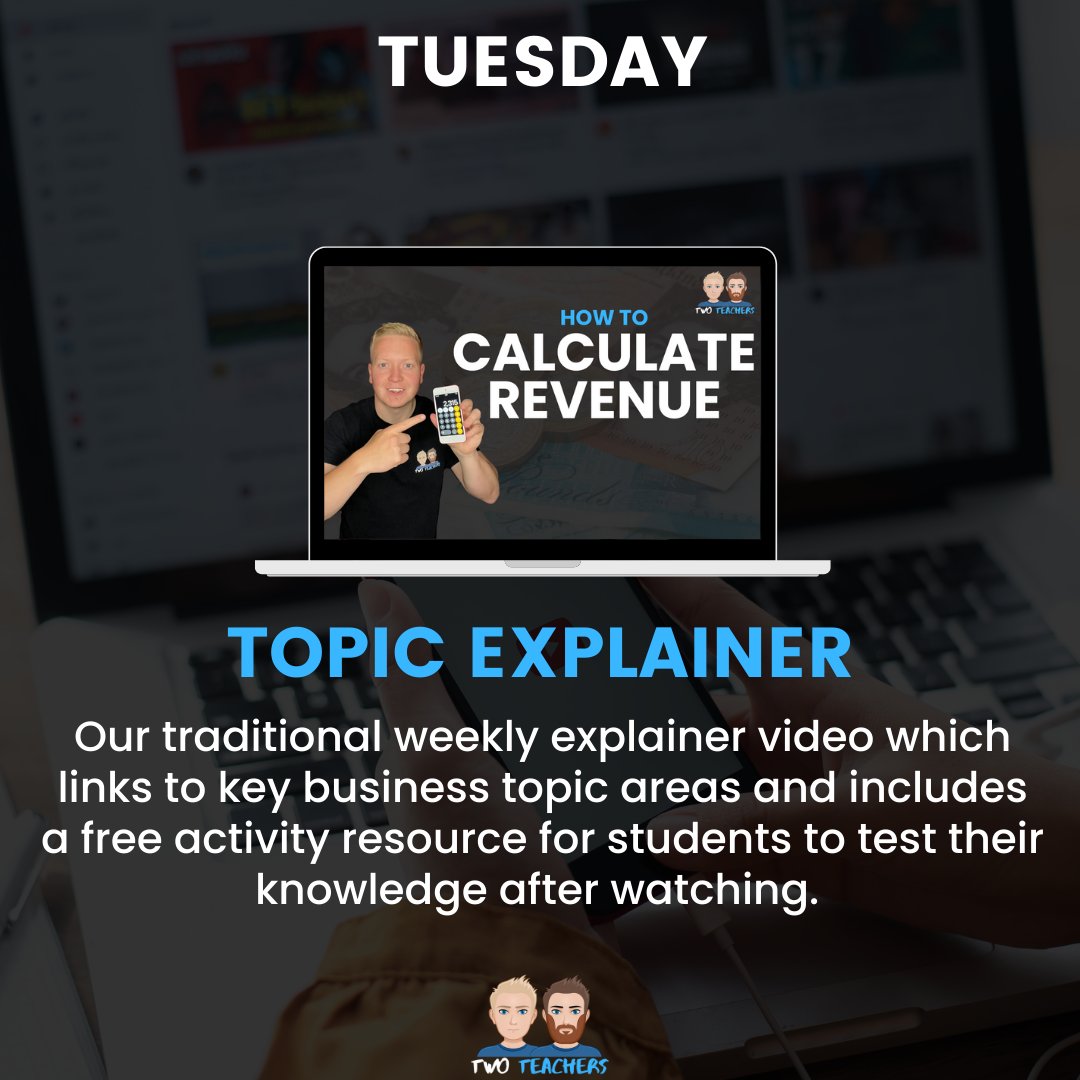TwoTeachersBiz's tweet photo. STARTING NEXT WEEK, here's our YouTube plans for the 2022/23 academic year 👀 

We're investing a lot of more time and effort into YouTube this year, so we hope you like the sounds of our plans and get lots of use from our channel. 

1/2 https://t.co/4FyMuW4Jdi