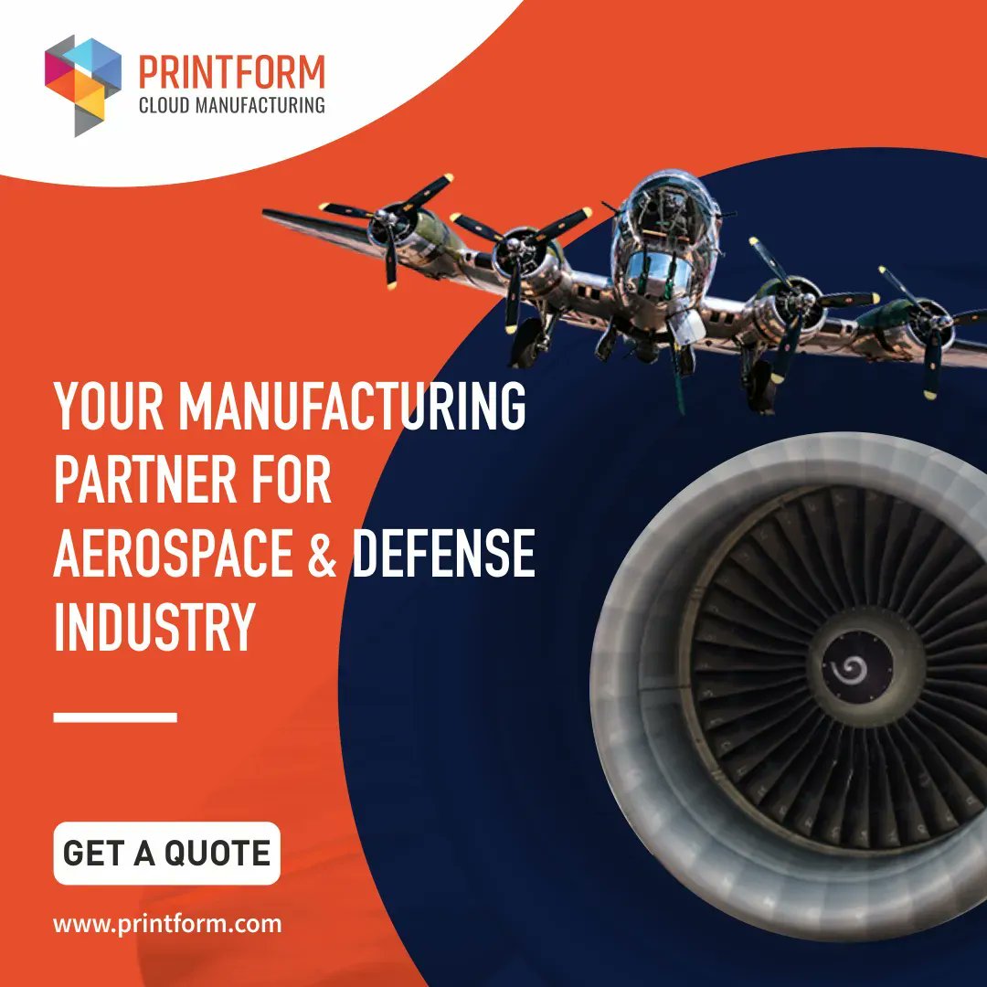 printformtech's tweet image. PrintForm provides on-demand support to the Aerospace and Defense community by providing functional parts for both testing and end-use applications through processes such as injection molding, CNC machining, and many others.

#Printform #Aerospace #DefenceIndustry #USMilitary