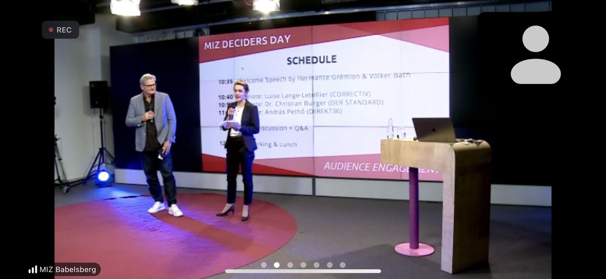 paulrieth's tweet photo. Happening now: #MIZ Deciders Day on #AudienceEngagement at @MIZBabelsberg with @correctiv_org @direkt36 @derStandardat with focus on #journalism and #communities. Join online: https://t.co/TwajqWGnoS #audiencedesign #communitybuilding #crowdbuilding https://t.co/RU5mX1y9fv