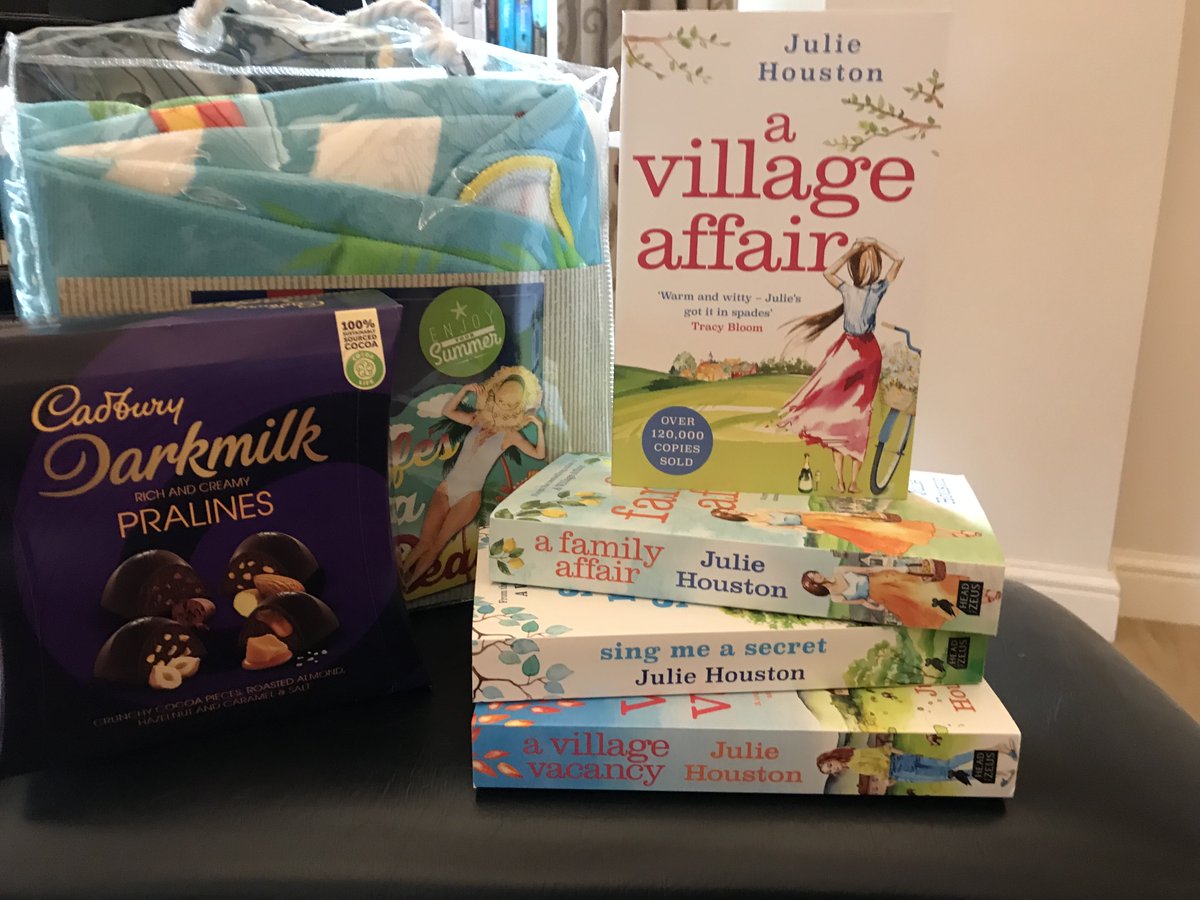 COMPETITION TIME
4 signed copies of my best selling and award winning paperback books

Beach towel to lie on while you read!
Big box of Cadbury Praline to eat while you read!
Just:
Follow me if you're not already following
Retweet and Like
Closes end of August 31

<a href="/AriaFiction/">Aria Fiction</a>