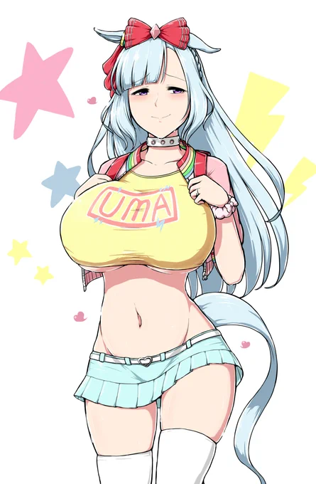 例のあのskeb、デジたん私服ランドセルステークスに人妻アルダンで出走依頼を頂きました 
