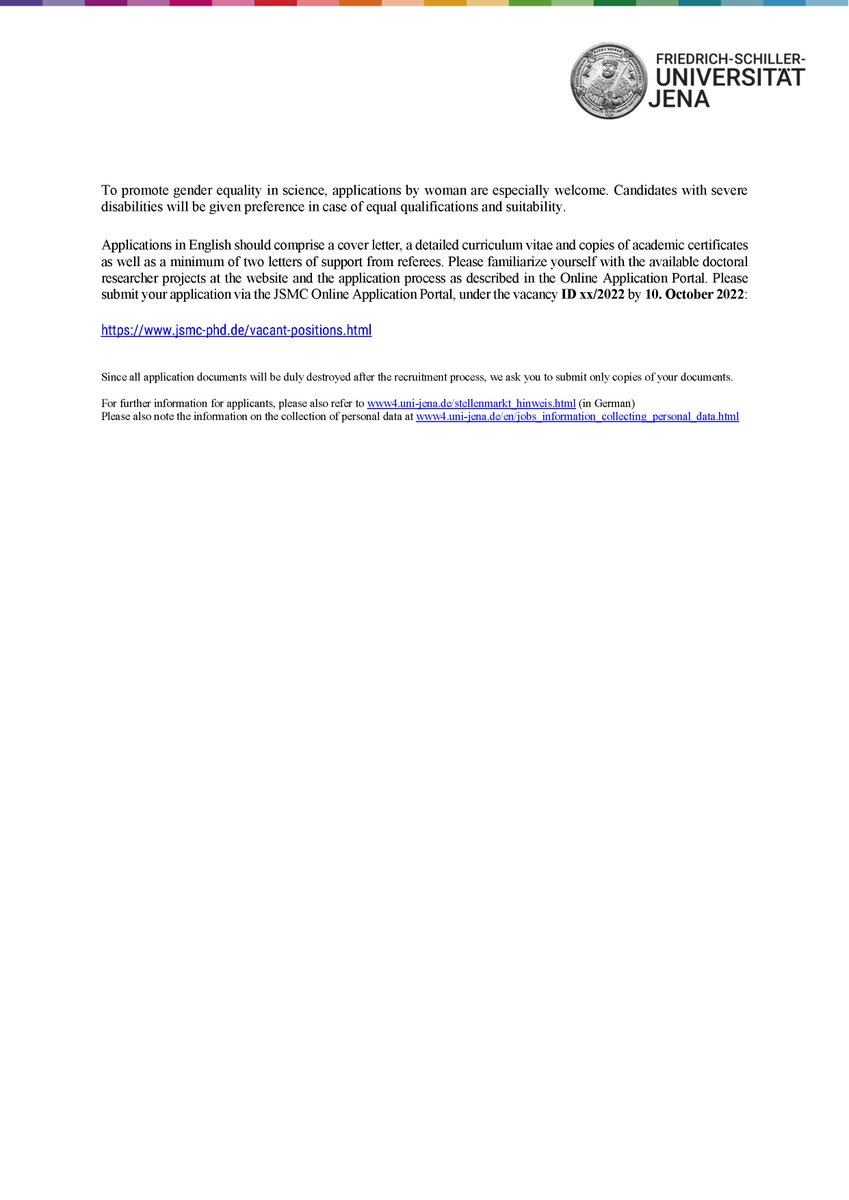EORS_Society's tweet photo. To @EORS_Society members and others, 12 open PhD positions in the area of anti-microbial materials at the University of Jena. For more info and to apply go to https://t.co/pW1LjaVIFe. See you @iCORS_2022 in Edinburgh next week. #antimicrobialcoating #biomaterials https://t.co/peBCaP3kcn