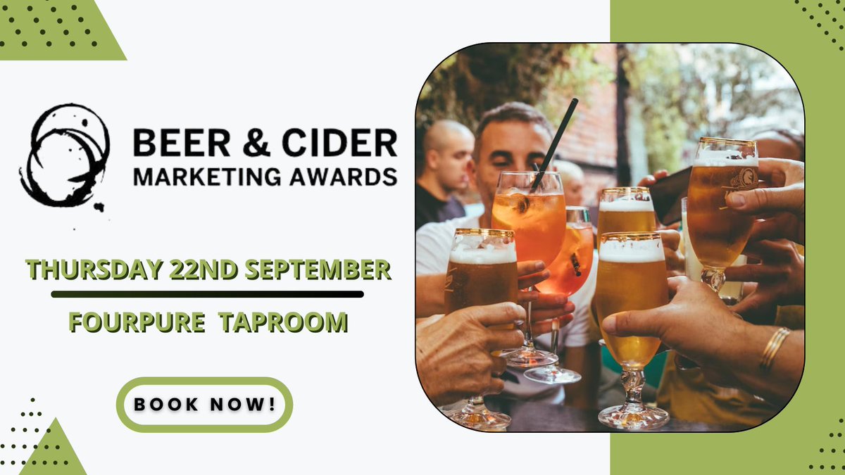 BrewBrokerLtd's tweet photo. Have you got your ticket for the Beer and Cider Marketing Awards yet?
Head to the @BeerAwards website to get your ticket and to find out more about guest speakers, the awards ceremony, and networking with the industry’s best.
#BeerAndCider #MarketingAwards #Brewbroker https://t.co/dkZd78EUPo