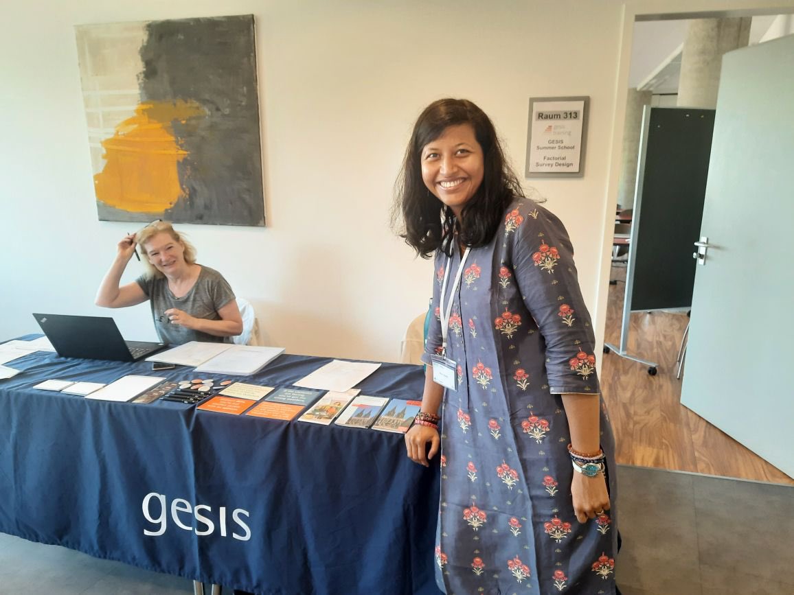 irtis_muni's tweet photo. Our colleague Shanu Shukla attended a GESIS factorial Survey Design course in Cologne, Germany 🇩🇪 #gesis @gesis_org https://t.co/UX0ERfpo2z