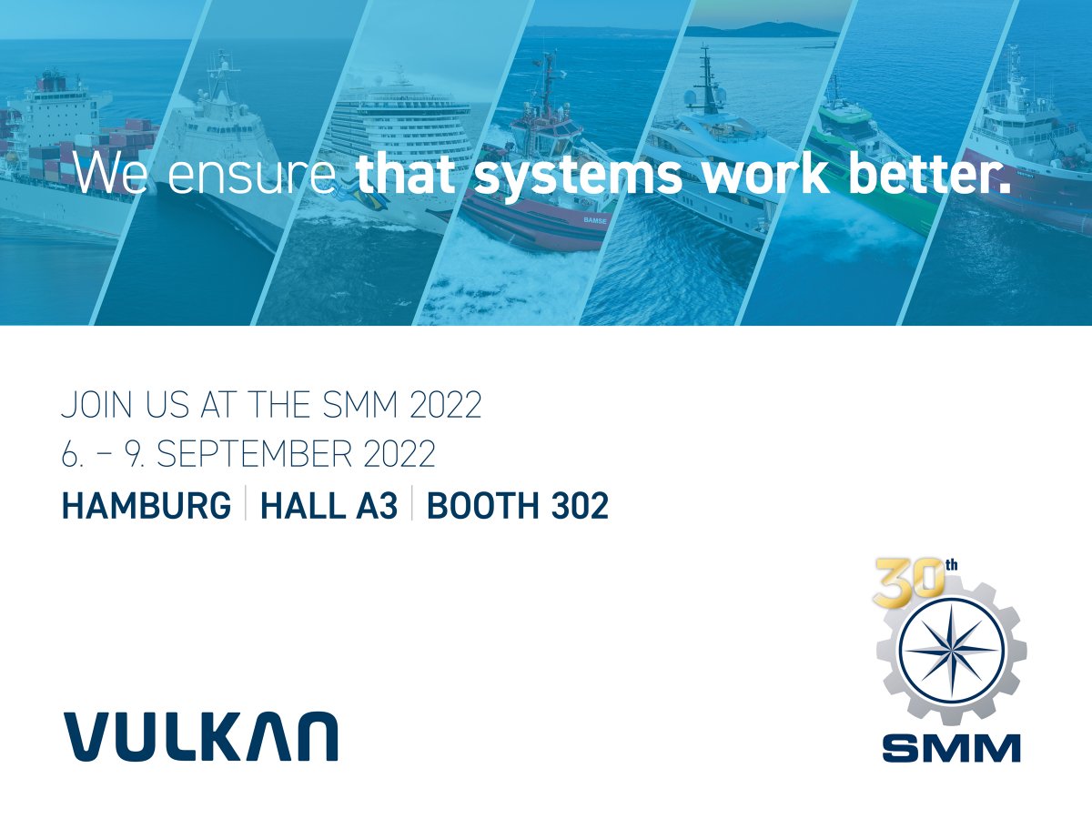 VulkanEspanola's tweet photo. Agosto va finalizando y se acerca #SMM, el esperado encuentro de la industria marítima. 😊
Nuestro equipo te espera del 6️⃣ al 9️⃣ de Septiembre, toda la información 👇
..
#vulkanespañola #SMM #vulkancouplings https://t.co/Bevx6kuuVe