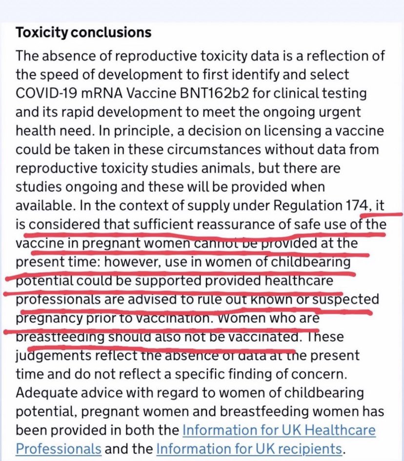 jakeshieldsajj's tweet photo. The UK now admits it’s not safe for pregnant women to get the vaccine 

Pfizer was smart enough to get immunity so you can’t sue for the miscarriage you had https://t.co/1h4bNnqUyZ