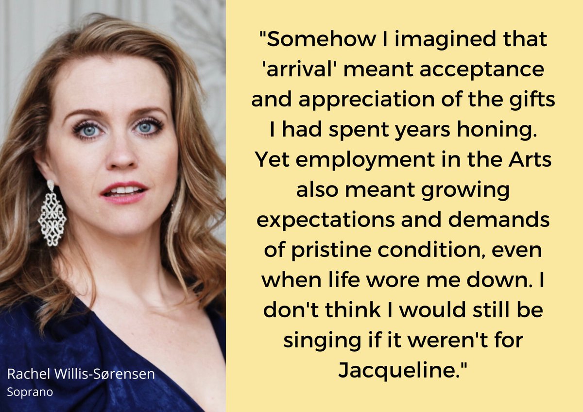 For over 20 years, Jacqueline Branson Thom has been helping singers like American soprano Rachel Wills Sorenson cope with what life throws at them. Join her 6-week course for VocalBootCamp, "Moving Beyond Performance Anxiety", starting Sept 8th: vocalbootcamp.org/vbc-moving-bey…