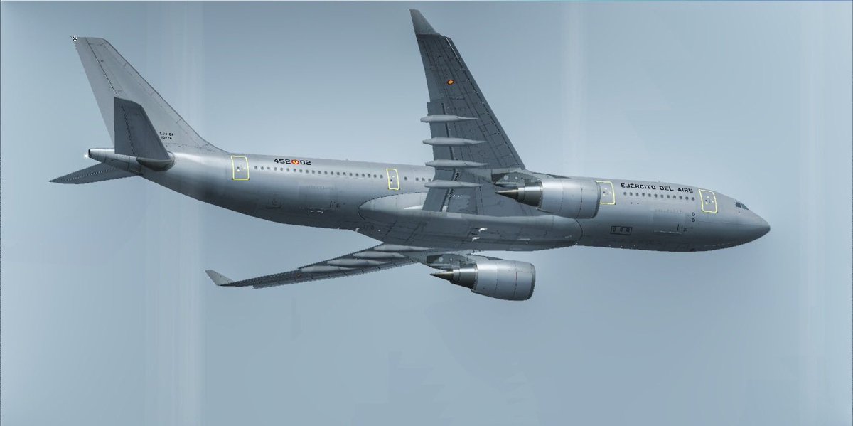 malogv's tweet photo. Nueva textura del @EjercitoAire para el #A330 #CLS de #FSX ya disponible para miembros de la @fuerzaeraEAV https://t.co/m0b8qtPrMh