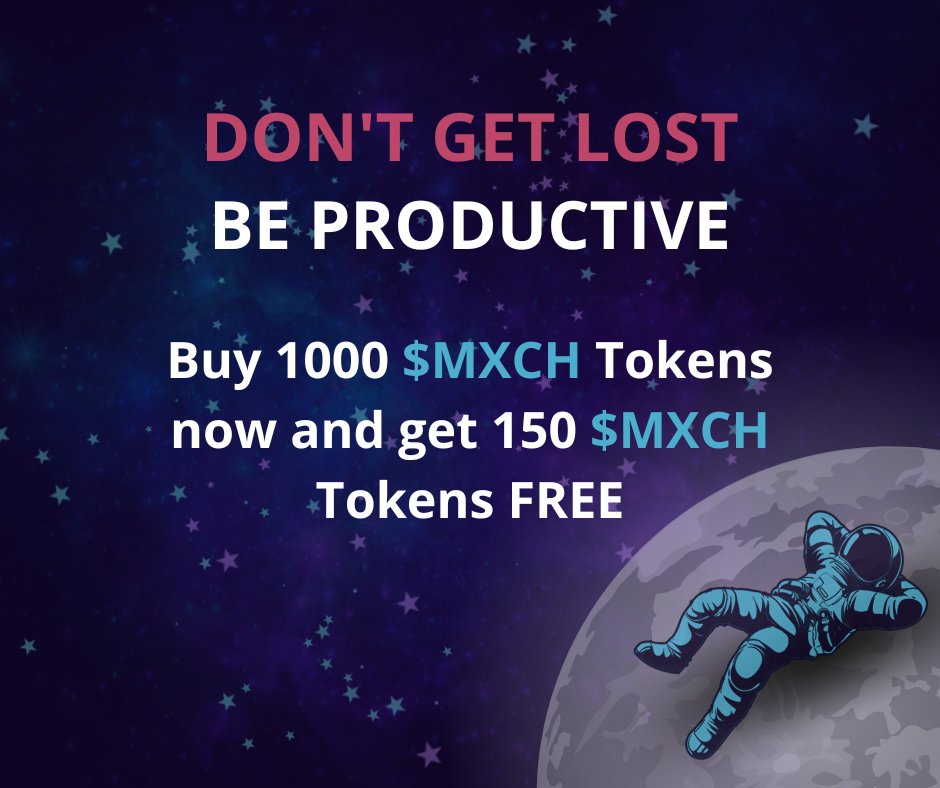 Don't get lost, buy $MXCH today. 

$MXCH - xchangemonster.boostx.finance/user

#web3community #NFT #GameFi #blockchain #exchange #cryptocurrency #ecosystem #swapping #coin #TokenSale #moon #watchthisspace