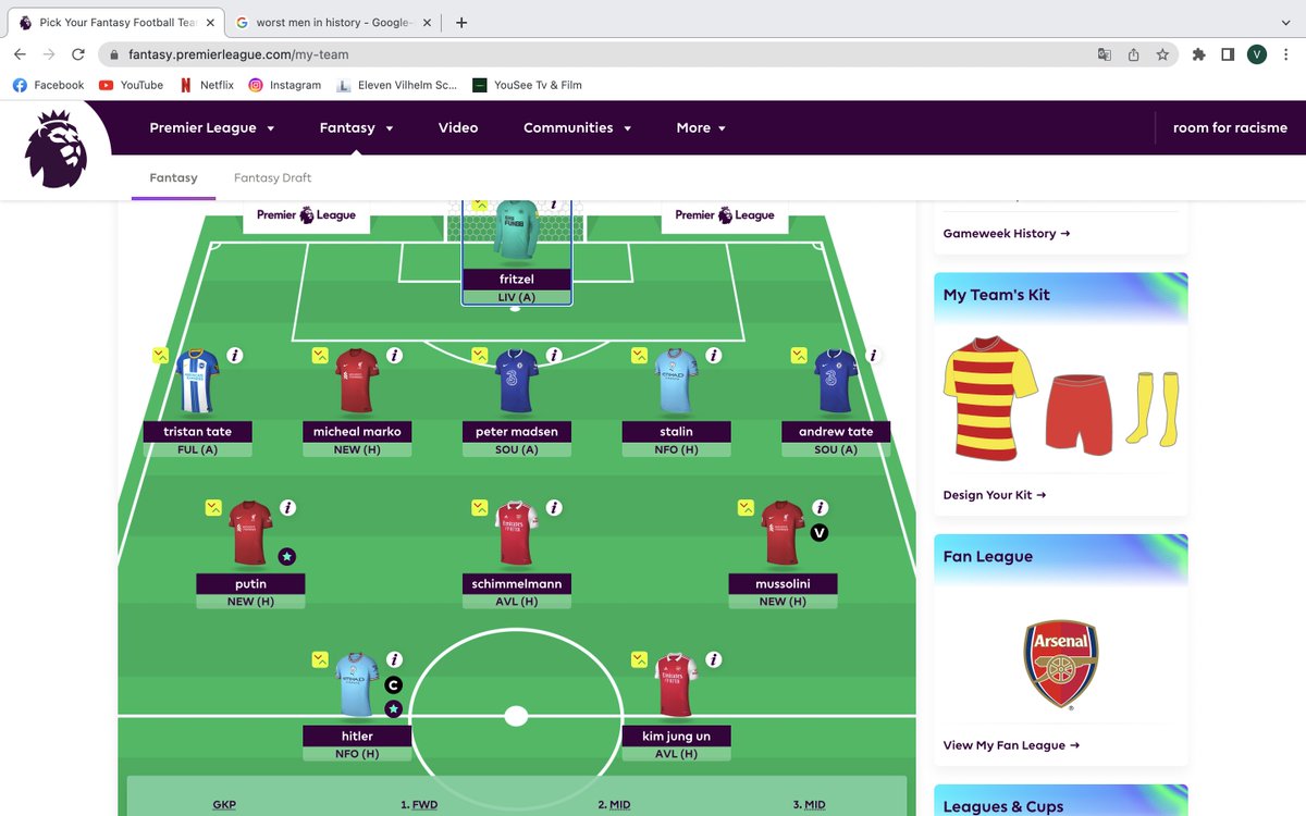 VilhelmRasmuss1's tweet photo. best prem XI? https://t.co/kMKDBft5Db