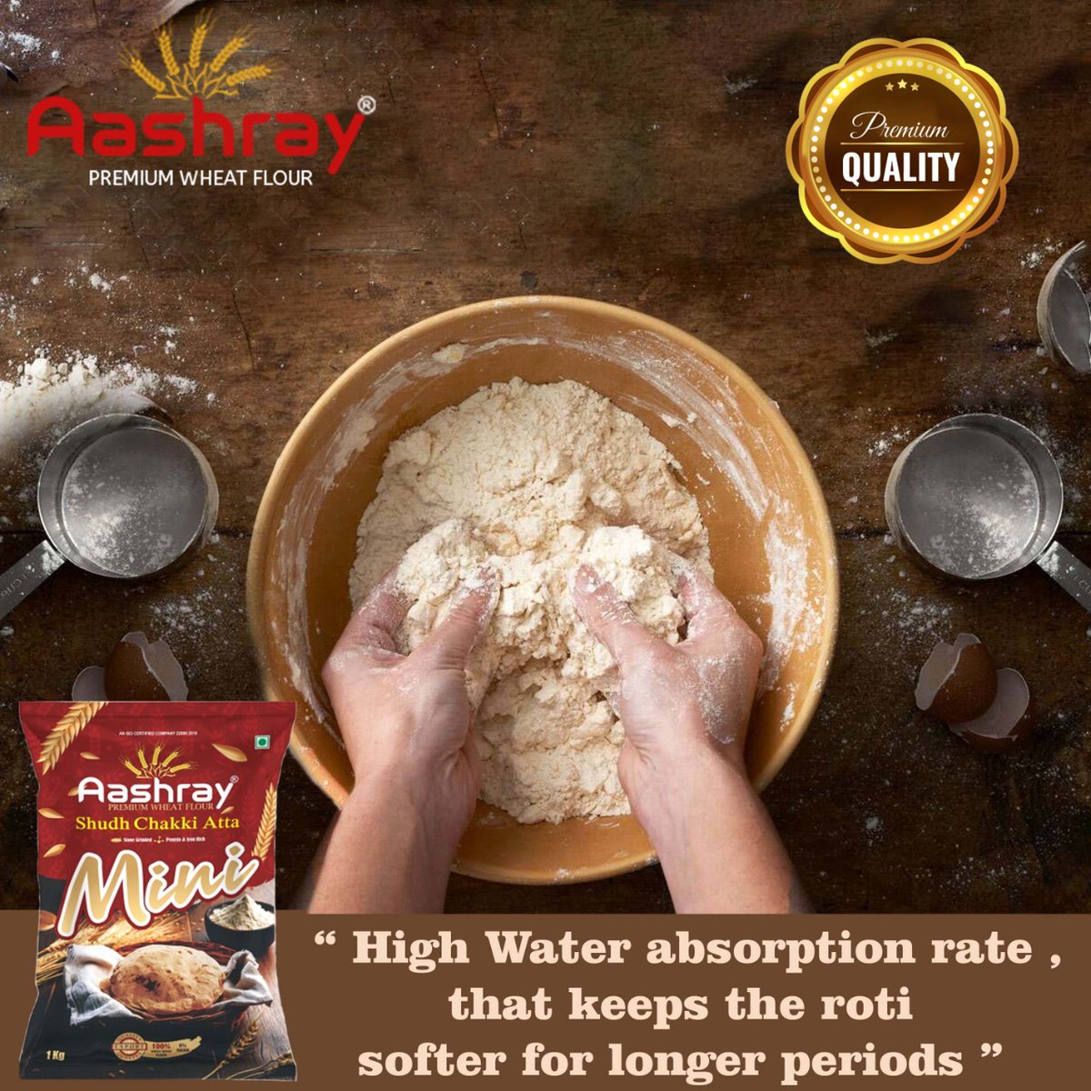 AashrayFlour's tweet photo. High Water absorption rate , that keeps the roti softer for longer periods

#aashray #aashraypremiumwheatflour #wheatflour #premiumquality #bestquality #wheatatta #chakkiatta #mini #minipack #premiumwheatflour #wheat  #flourmanufacturer #metoda #rajkot #Gujarat https://t.co/LTkaOpha2z
