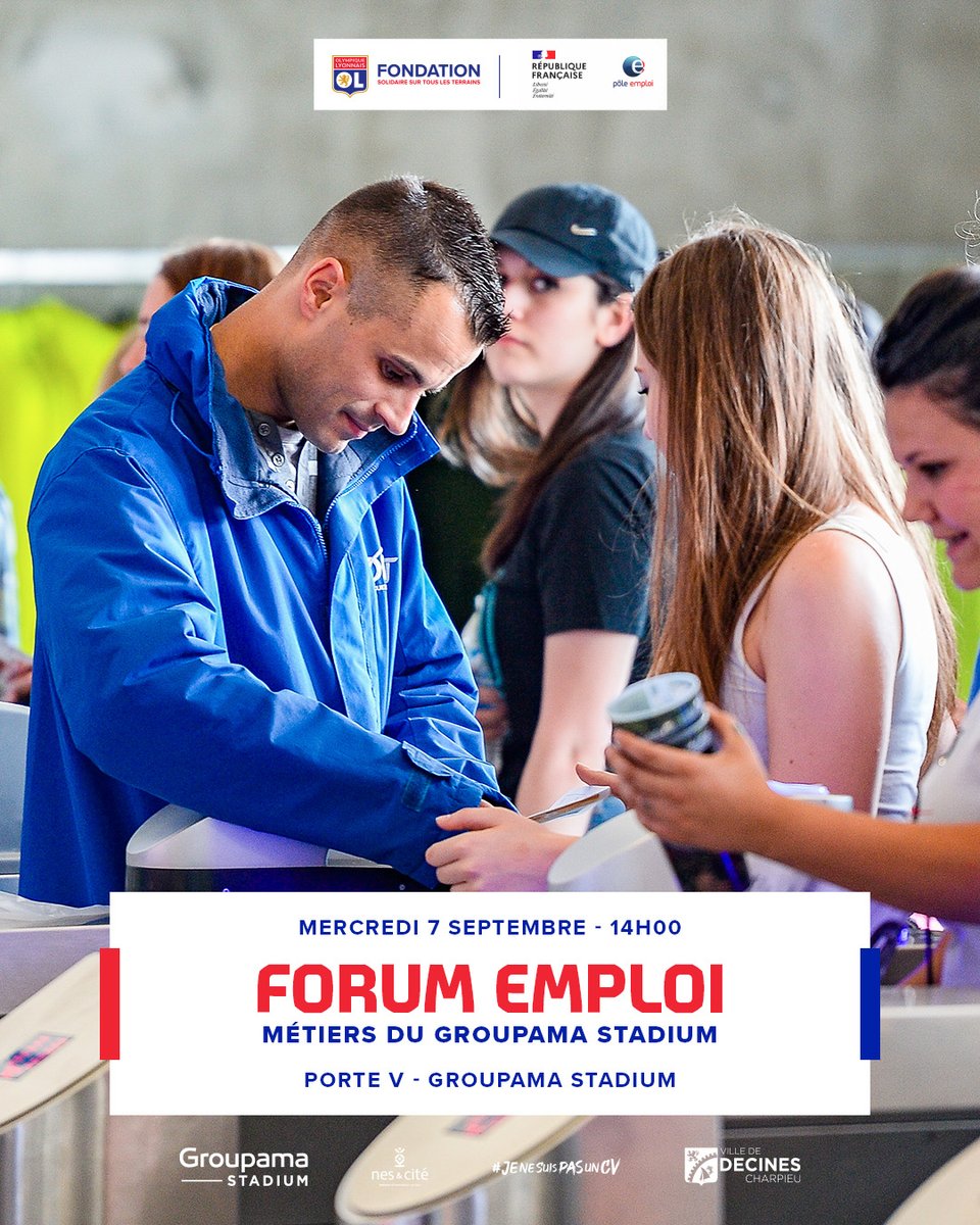 💼 𝐋𝐞 𝐆𝐫𝐨𝐮𝐩𝐚𝐦𝐚 𝐒𝐭𝐚𝐝𝐢𝐮𝐦 𝐫𝐞𝐜𝐫𝐮𝐭𝐞 💼

Les postes proposés sont des contrats événementiels, véritables opportunités pour les étudiants et les personnes à la recherche d’une activité complémentaire 👍

Infos 👉 ol.fr/fr/actualites/…