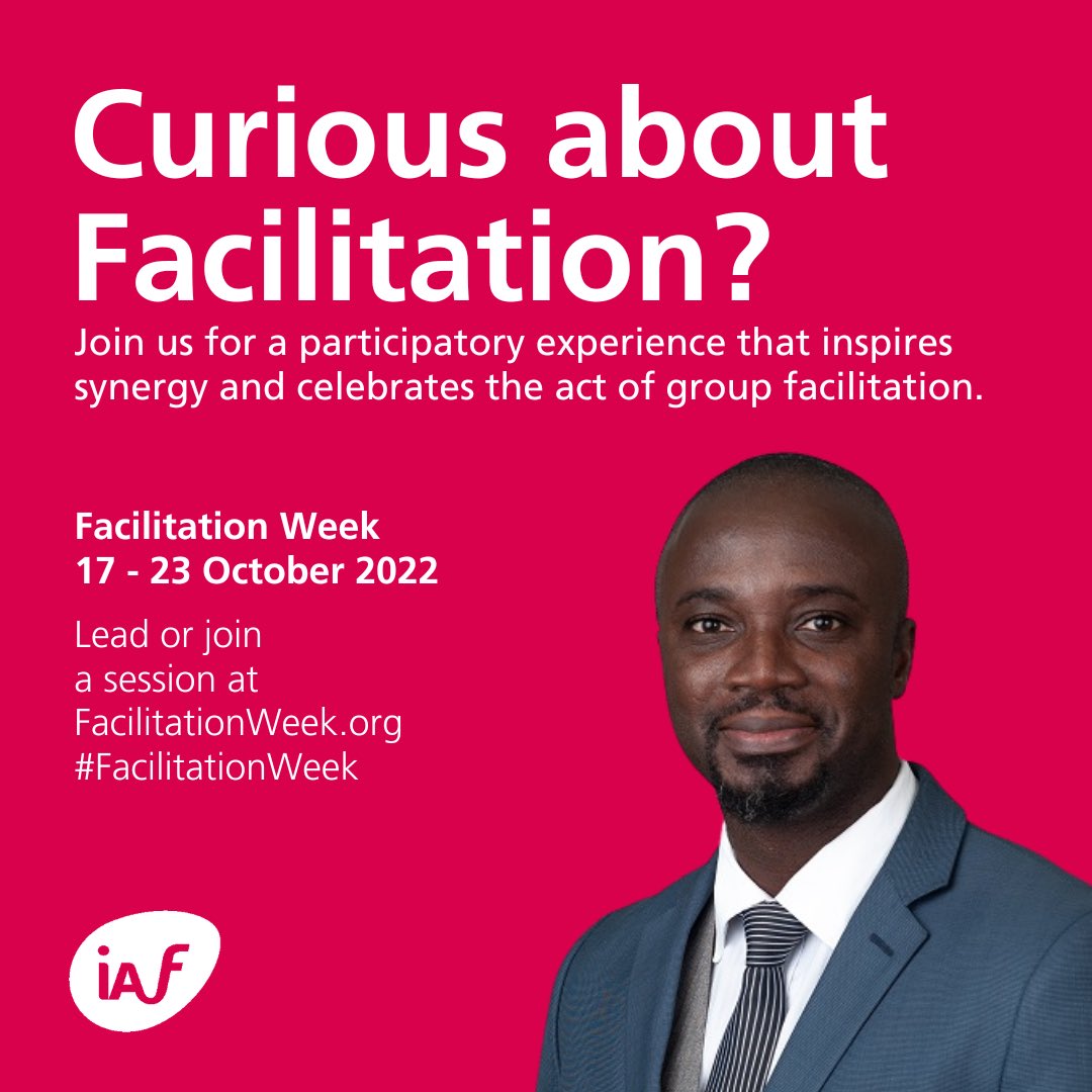 Curious about facilitation? Visit facilitationweek.org to learn more about the Facilitation Week, to lead or to join a session. We’re looking forward to seeing you there! #FacilitationWeek