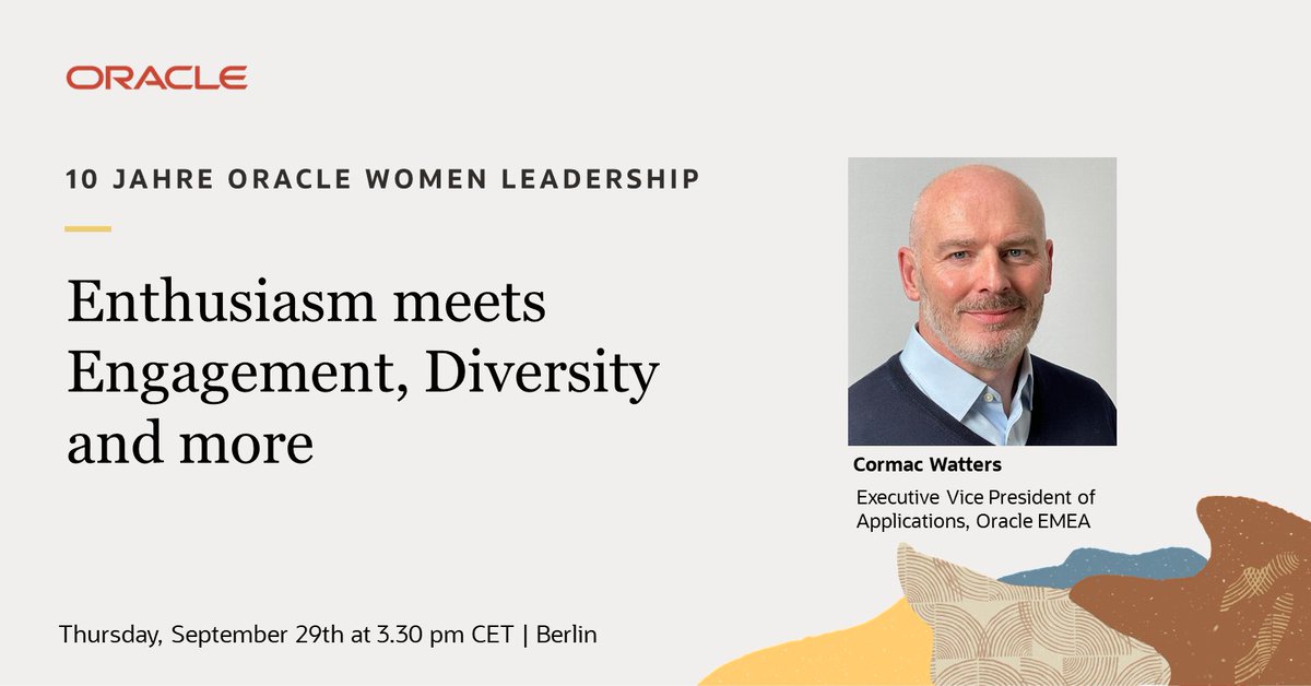 So proud to have our EMEA Executive VP of Applications <a href="/Cormac_Watters/">Cormac Watters</a>  sending the opening and greeting words to our #OWLde event in Berlin, Germany on September 29th, 2022. 🚀
Register here* 👉 bit.ly/OWLEvent22 and   celebrate #Diversity with us! *event language = German