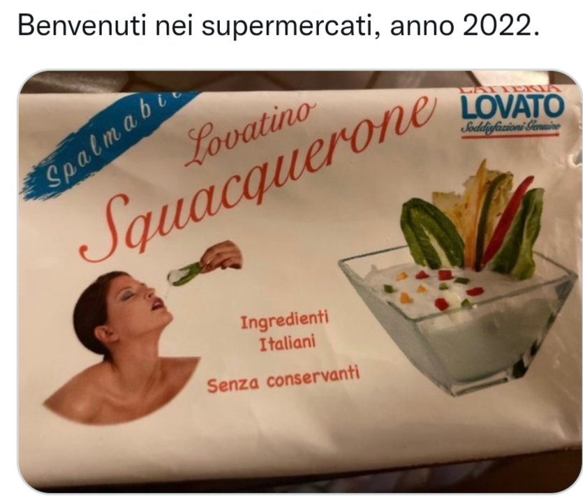 Kissmaniaco2's tweet photo. @malessandravar1 @Cazzaccimiei1 E compra lo #squacquerone #lovato 👀 https://t.co/Kq9sfmSVFp