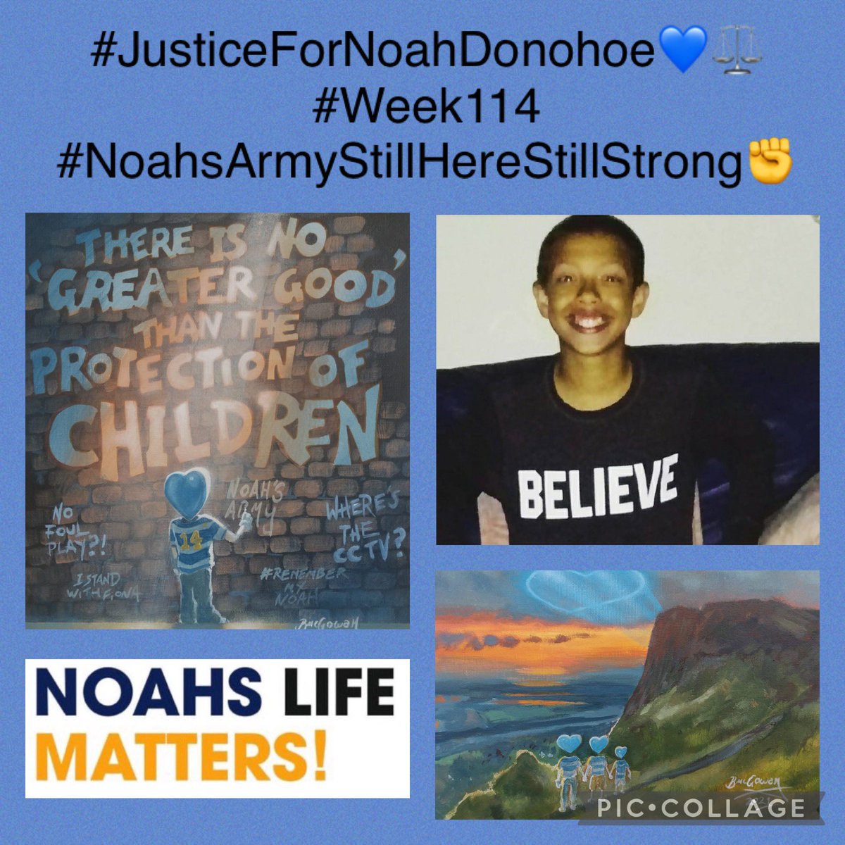 ManusSinead's tweet photo. #JusticeForNoah 💙⚖️
#NoahsArmyStillHereStillStrong✊
#Believe https://t.co/9qw2EkdIsp