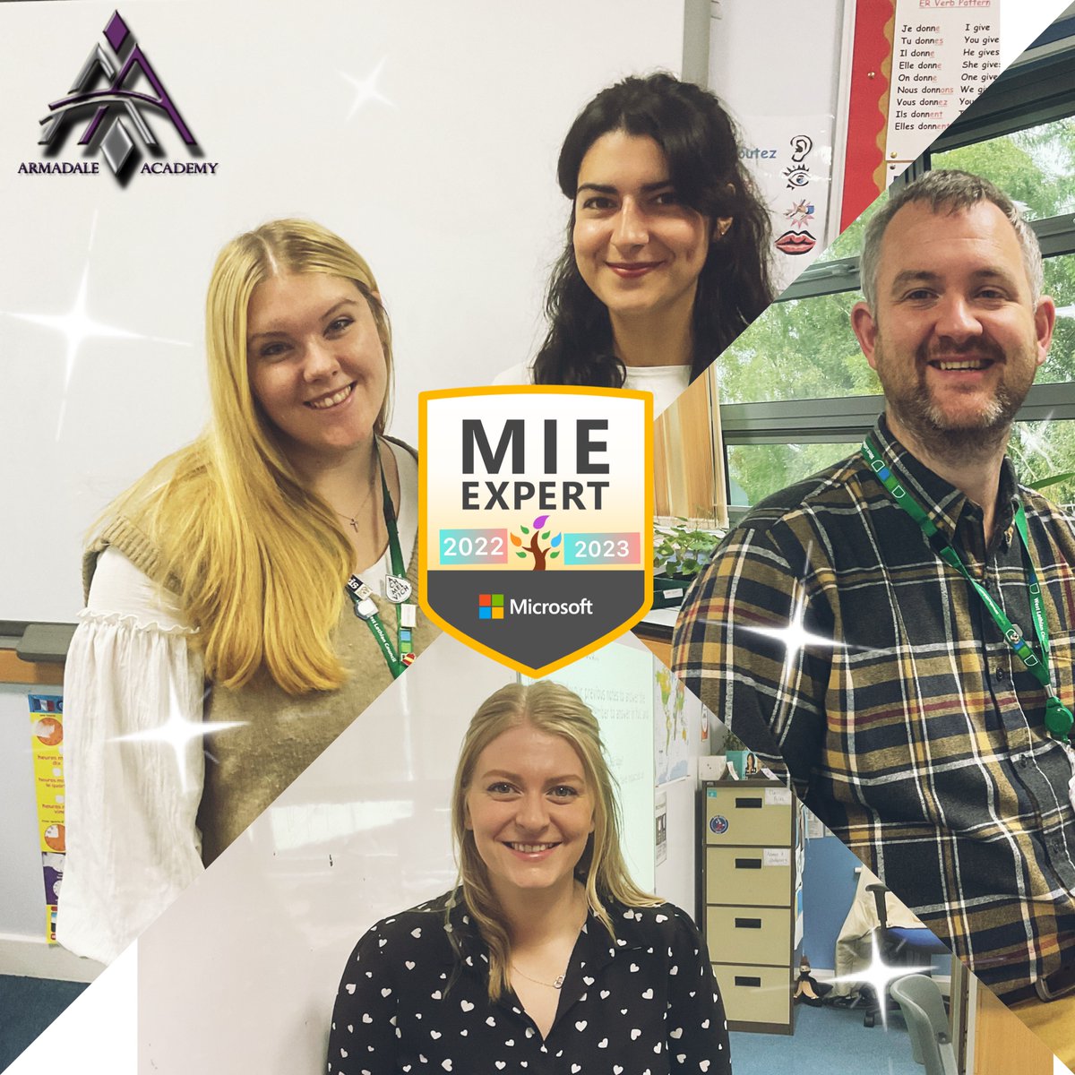 Behold and congratulation to our 4 new Microsoft Innovative Educator Experts <a href="/ArmadaleAcademy/">Armadale Academy</a> ! What a team! <a href="/MissGuillon/">Miss Guillon 🇫🇷</a> @MissRaffertyML <a href="/ArmadaleComp/">Armadale Computing</a> <a href="/Armadale_Sci/">Armadale Academy Science Dept</a> #MIEExpert #TeamMIEEScotland