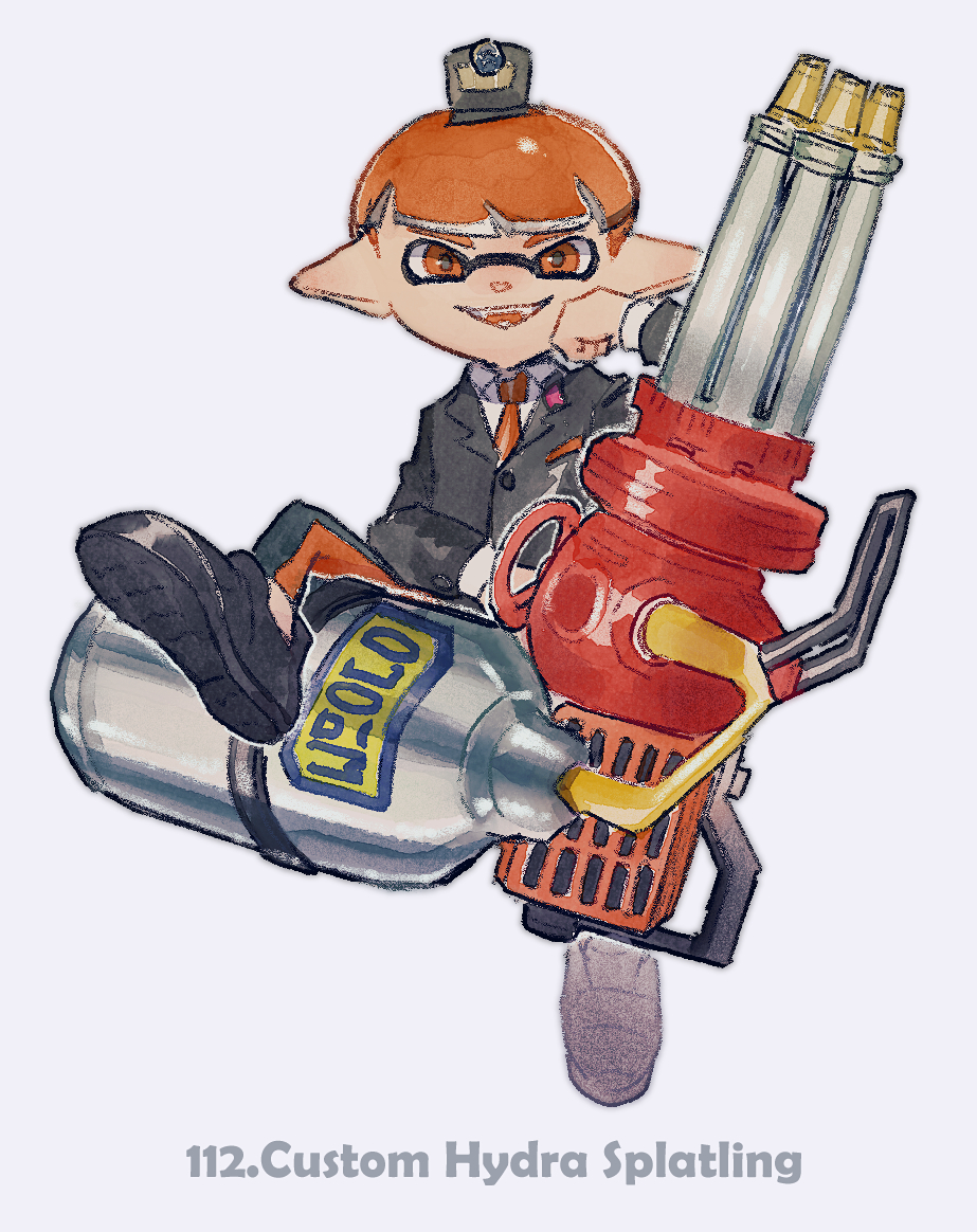インクリング ,イカボーイ(スプラトゥーン) 「#139Weapons 」|め ば リ (ｶﾞﾀｶﾞﾀ)のイラスト