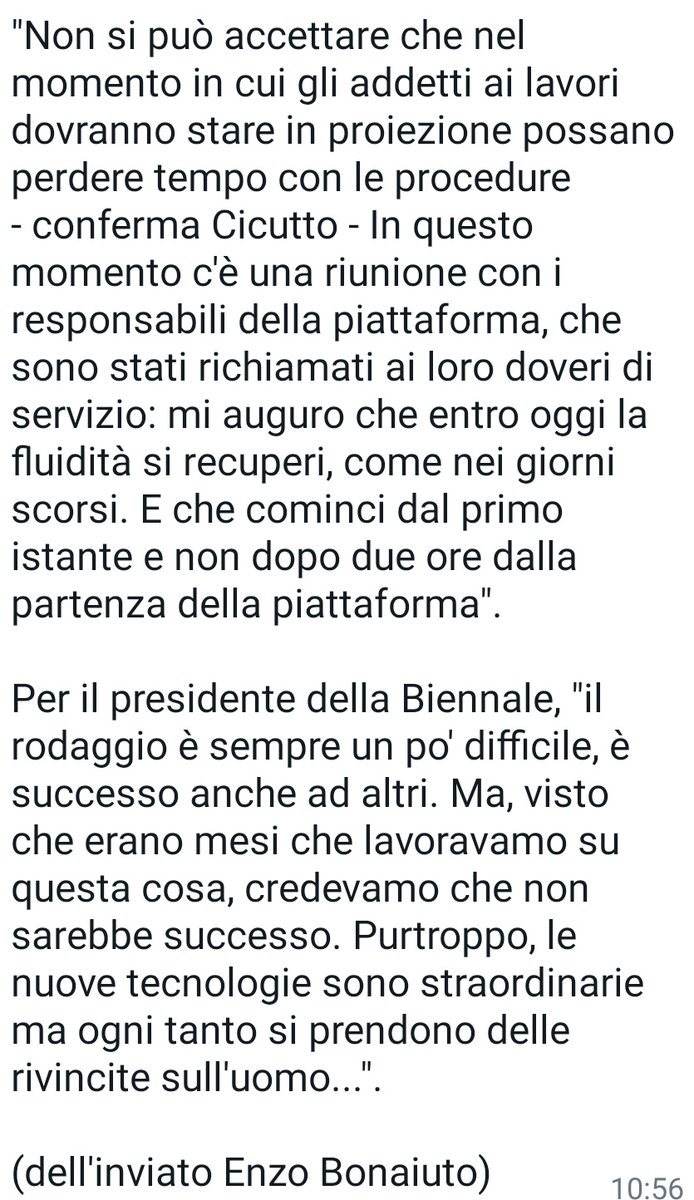 Roberto Cicutto, presidente <a href="/la_Biennale/">La Biennale di Venezia</a> via <a href="/Adnkronos/">Adnkronos</a> #venezia79