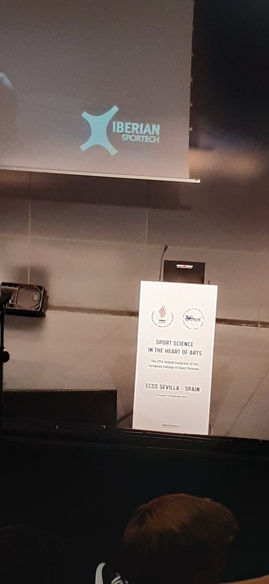 Ceciliadb86's tweet photo. First day for Judith Waller  and I at the 27th Annual Congress of the European College of Sport Science in Sevilla. It's exciting to be at a conference in person again. Today we listen to experts in soccer science and tomorrow we present our research on artificial turf.
#ECSS2022 https://t.co/MpZlErd55Y