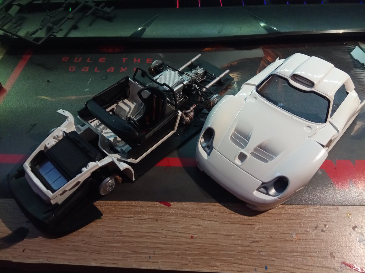 Ar_car_na's tweet photo. Feels good to be back at the model workbench. UT Models 911GT1 Evo approaching the finish line, after what might be called a trying race so far... 
#awfulinstructions
#nothingfits https://t.co/2mVuGHkji2