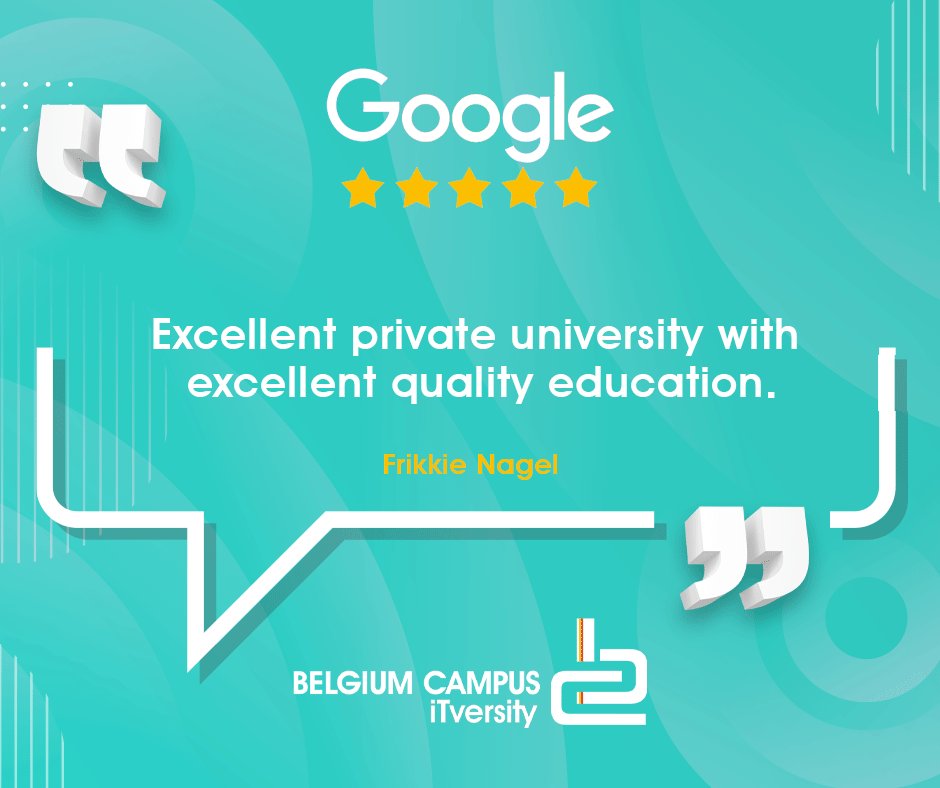 BelgiumCampus's tweet photo. Why choose #BelgiumCampus #iTversity? This is what the father of one of our students had to say about our institution.
#HigherEducation #TestimonyTuseday https://t.co/0OnfQTZikx