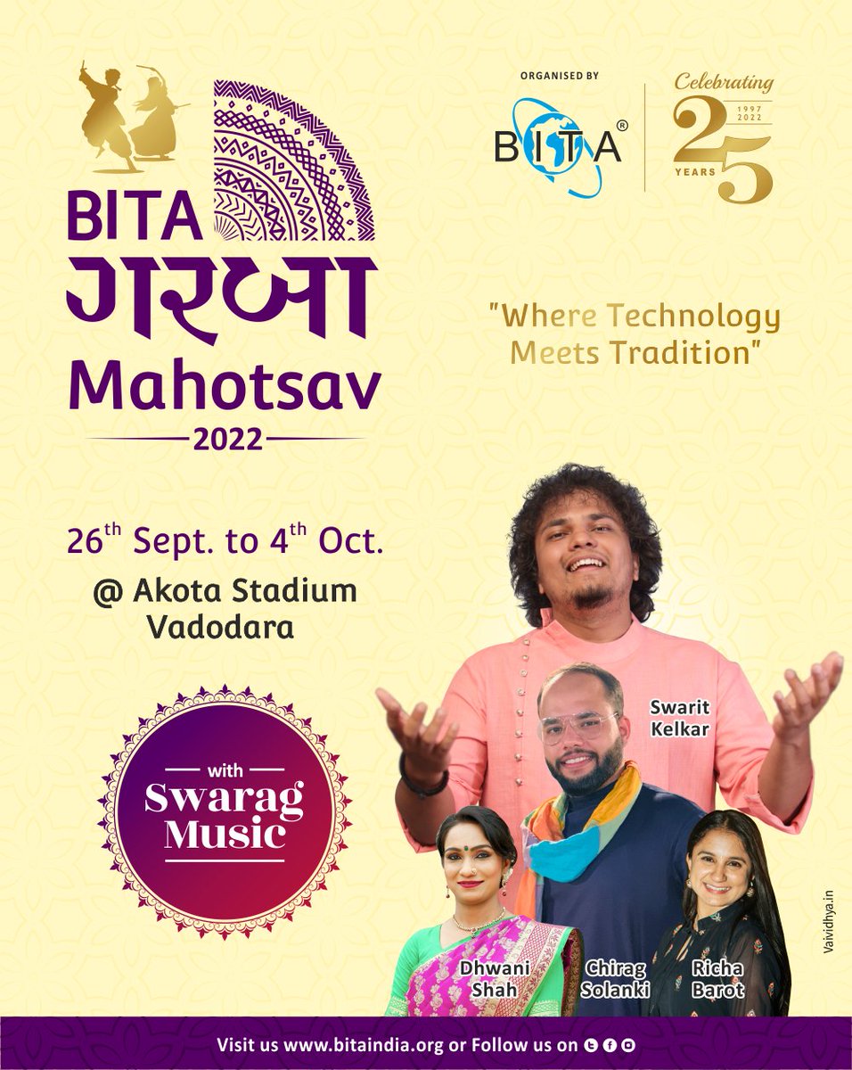jitenhmistry's tweet photo. BITA Garba Mahotsav in it's 25th year at the iconic Akota Stadium.

#garba #garbanight #garbalover #bita #vadodara #akota #akotastadium #singer #raas #raasgarba #9nights #rhythmists #traditional #folkmusic #gujaratifolk #folkdance #indianfolk #indianmusic #vaividhya #vadodara https://t.co/dT61Cy3VBT
