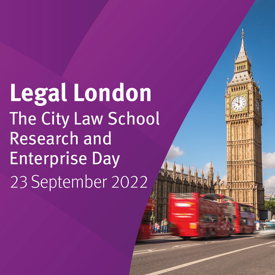 💭 Legal London (City Law School Research &amp; Enterprise Day) 
🗓️ 23rd September 
📍 The City Law School, Sebastian Street 
Register ➡️ ow.ly/ONYT50Kq7V5