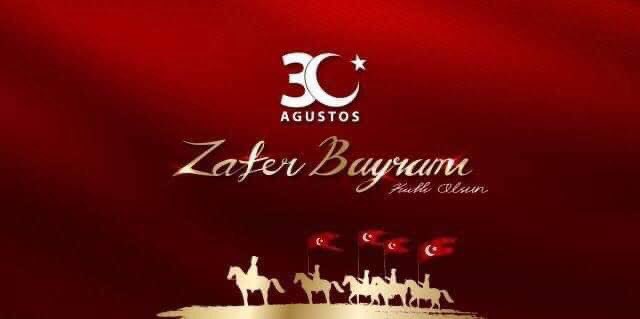 Bağımsızlık mücadelemizin destansı zaferinin 100.yıldönümünde;

Aziz Milletimizin #30Ağustos Zafer Bayramını kutluyor; başta Gazi Mustafa Kemal Atatürk olmak üzere, kahraman ordusuyla bizlere bu toprakları vatan olarak bırakan şanlı ecdadımızı rahmet ve minnetle yad ediyorum...