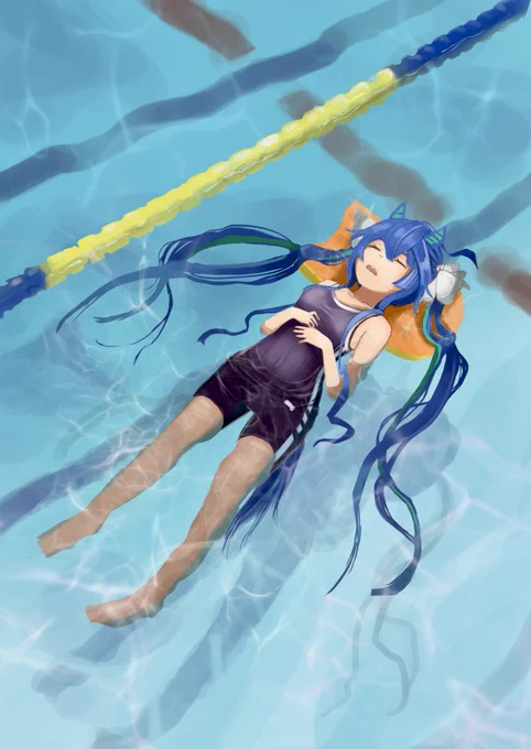 プールトレーニングタボ#ウマ娘 