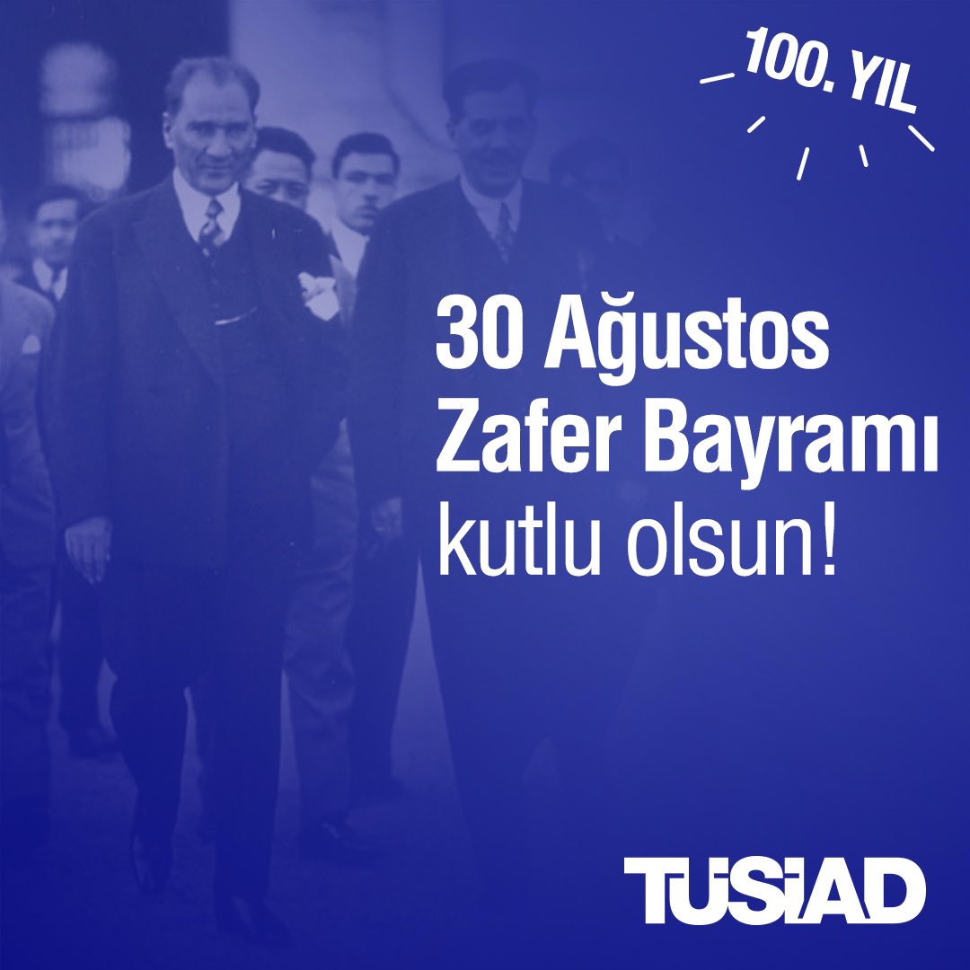Ulusumuzun tarih sahnesindeki var oluşunu ebedi kılan; bilimsel ve toplumsal çağdaşlaşma mücadelemizde her bir neslimize güç veren Büyük Zaferin 100’üncü yılında, Cumhuriyetimizin kurucusu Başkomutan Mustafa Kemal Atatürk’ü ve tüm kahramanlarımızı minnetle anıyorum. #30Ağustos