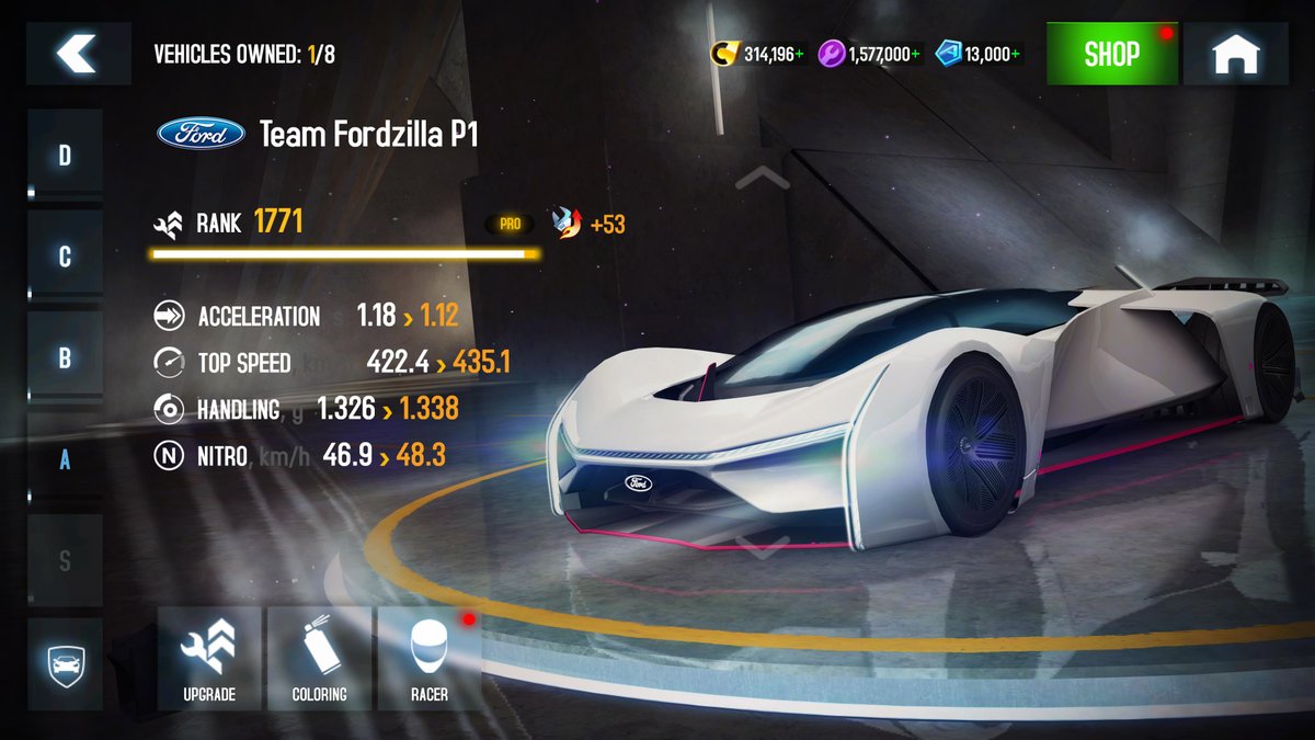 FordNL's tweet photo. Met bijna een kwart miljoen ingezamelde stemmen, werd het ontwerp van de digitale Team FordZilla P1-raceauto werkelijkheid. Op 2 september maakt TFZ-P1 zijn mobiele gaming-debuut in de populaire @AsphaltGames 8. #Fordzilla #FordNederland #gaming #asphalt8 https://t.co/vm1KxCtF8w