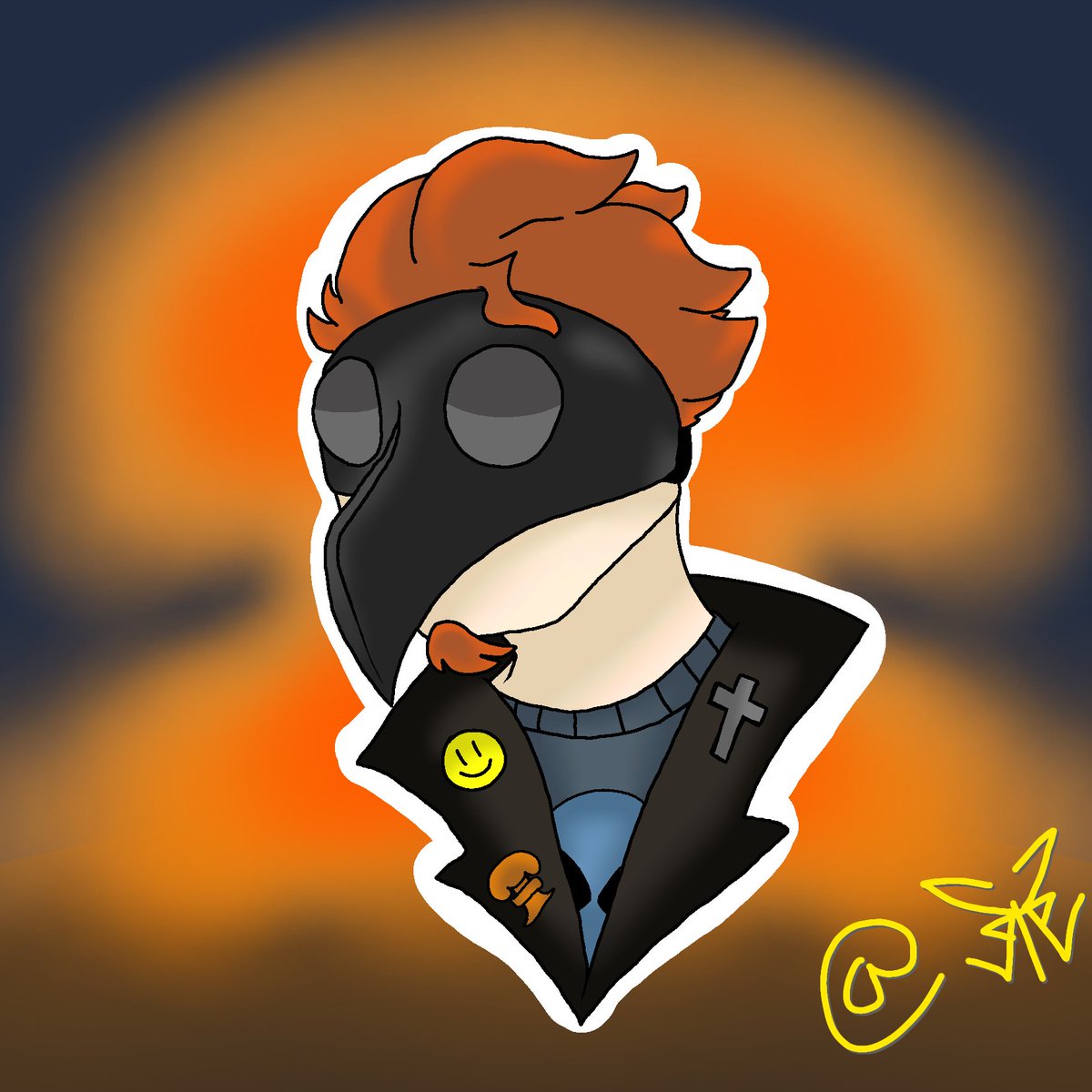 ScrubsTheSmirk's tweet photo. A pfp I did for a friend of mine, I only regret the white outline 😩
.
.
.
#postaldude #postaldudefanart #postal #postalart #art #fanart #postalart https://t.co/jUfIsORd4p